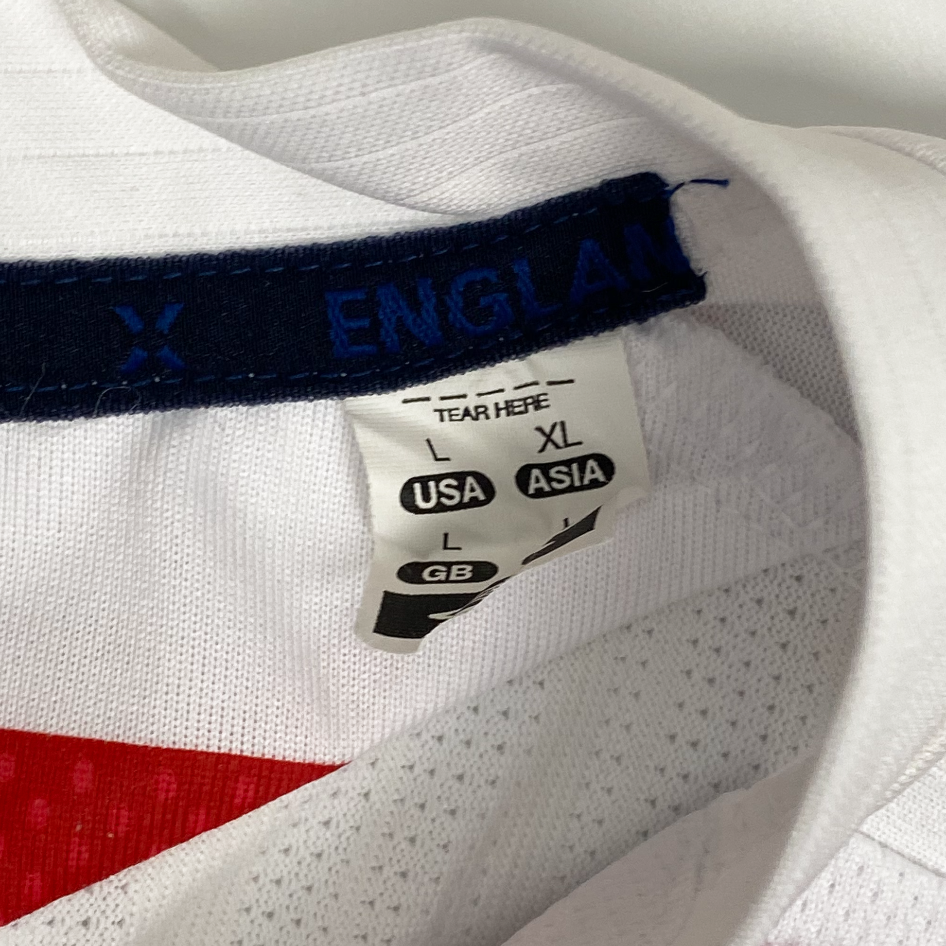 England Home Shirt (2008) - Terry 6 | Large
