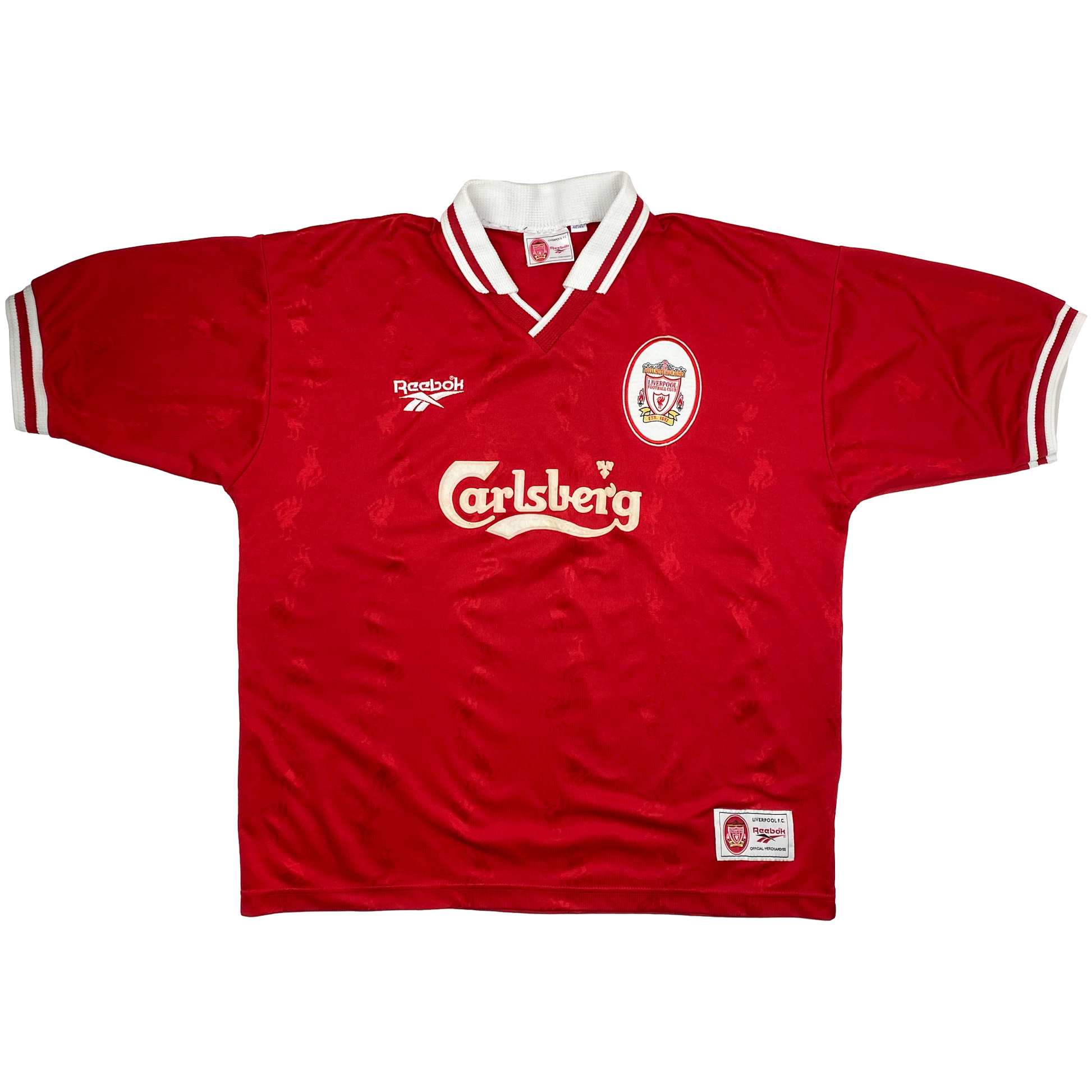 Liverpool Home Shirt (1996-98) - Owen 18 | Extra Large