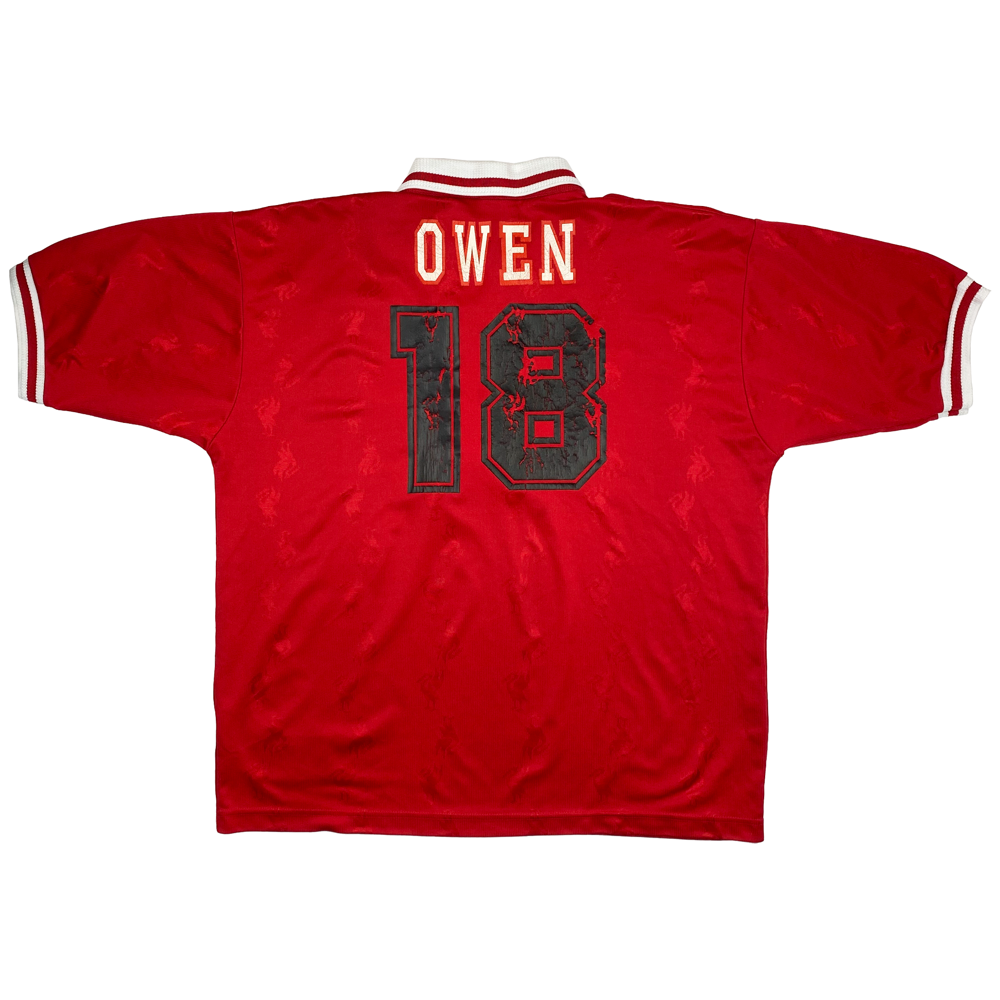 Liverpool Home Shirt (1996-98) - Owen 18 | Extra Large