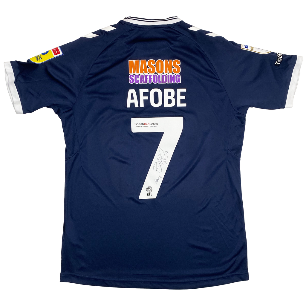 Millwall Home Shirt (2022-23) - Match Prepared & Signed by Benik Afobe | Large