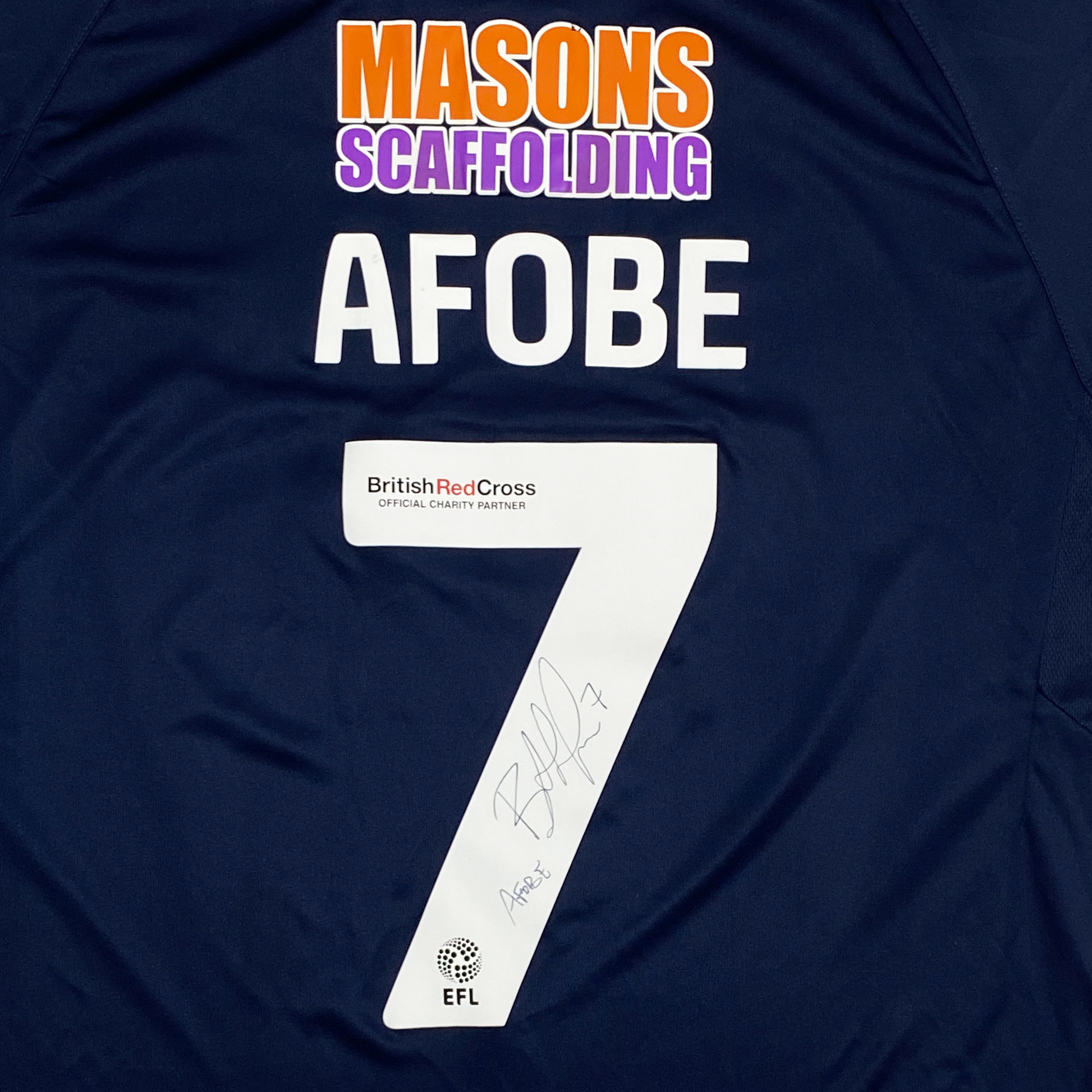 Millwall Home Shirt (2022-23) - Match Prepared & Signed by Benik Afobe | Large