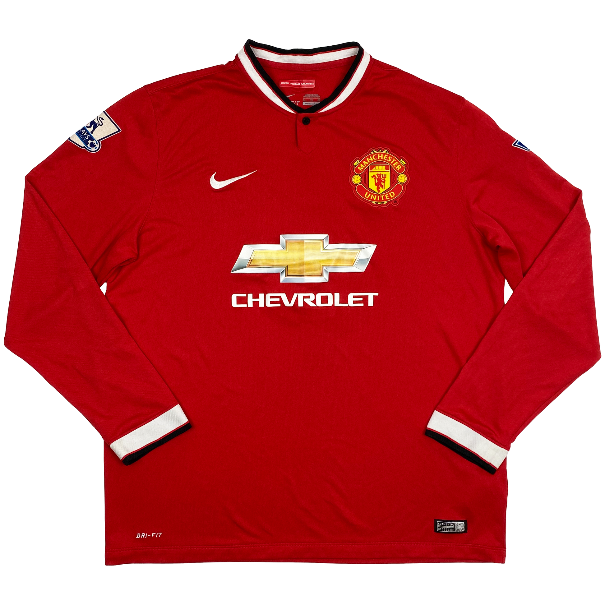 Manchester United Long-Sleeve Home Shirt (2014-15) - Falcao 9 | Extra Large