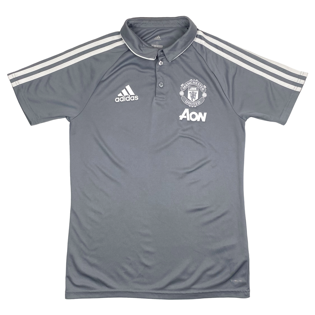 Manchester United Grey Training Polo (2017-18) | Small