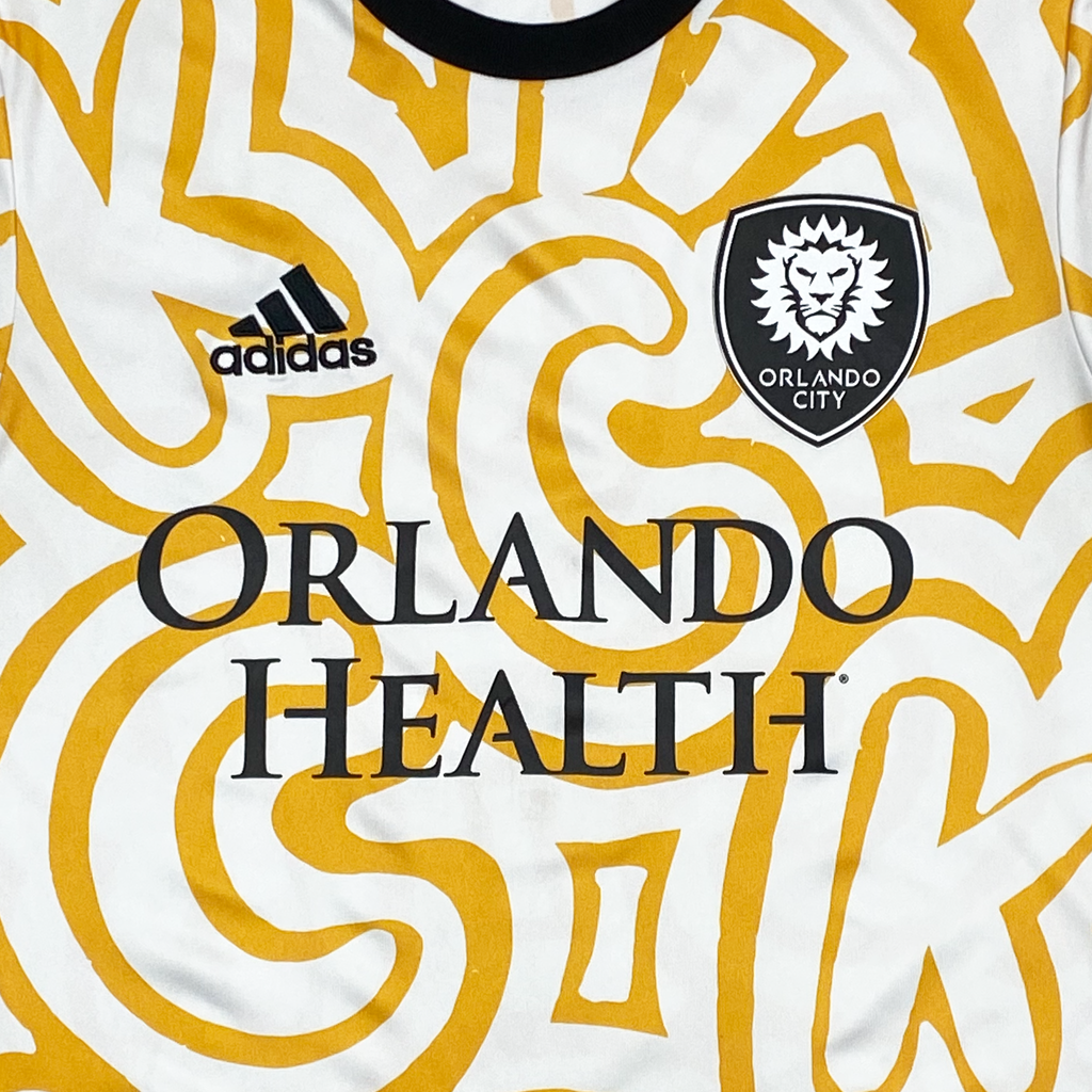 Orlando City Kick Childhood Cancer Pre-Match Shirt (2021) | Extra Small