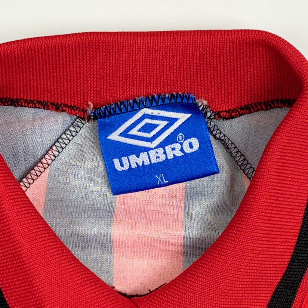 Red and Black Umbro Long-Sleeve Template | Extra Large