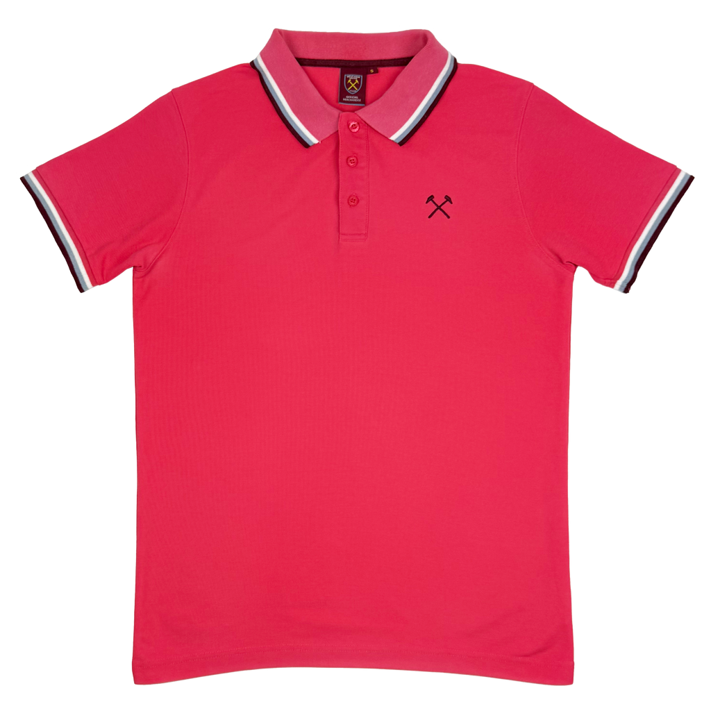 West Ham United Pink Polo Shirt | Small