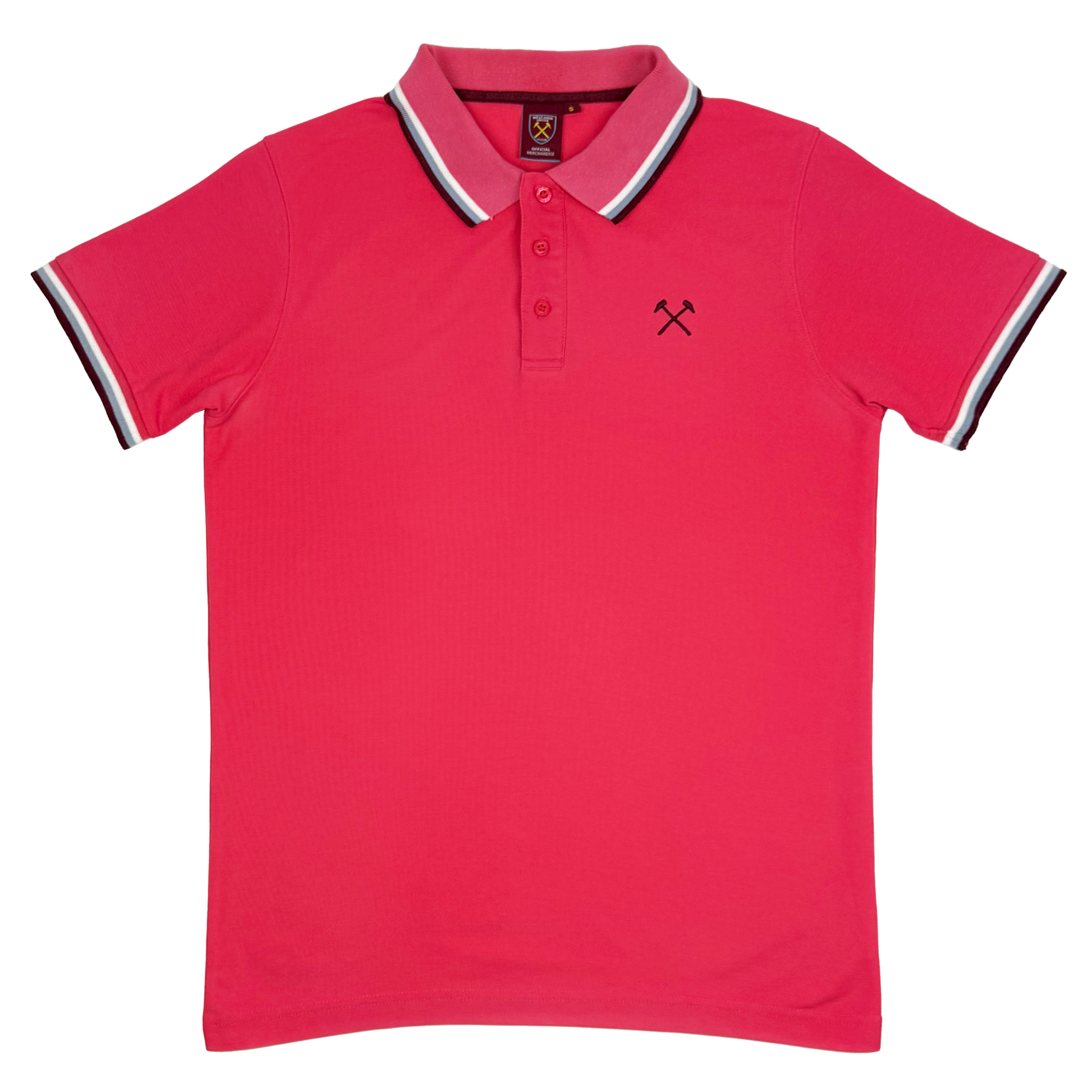 West Ham United Pink Polo Shirt | Small