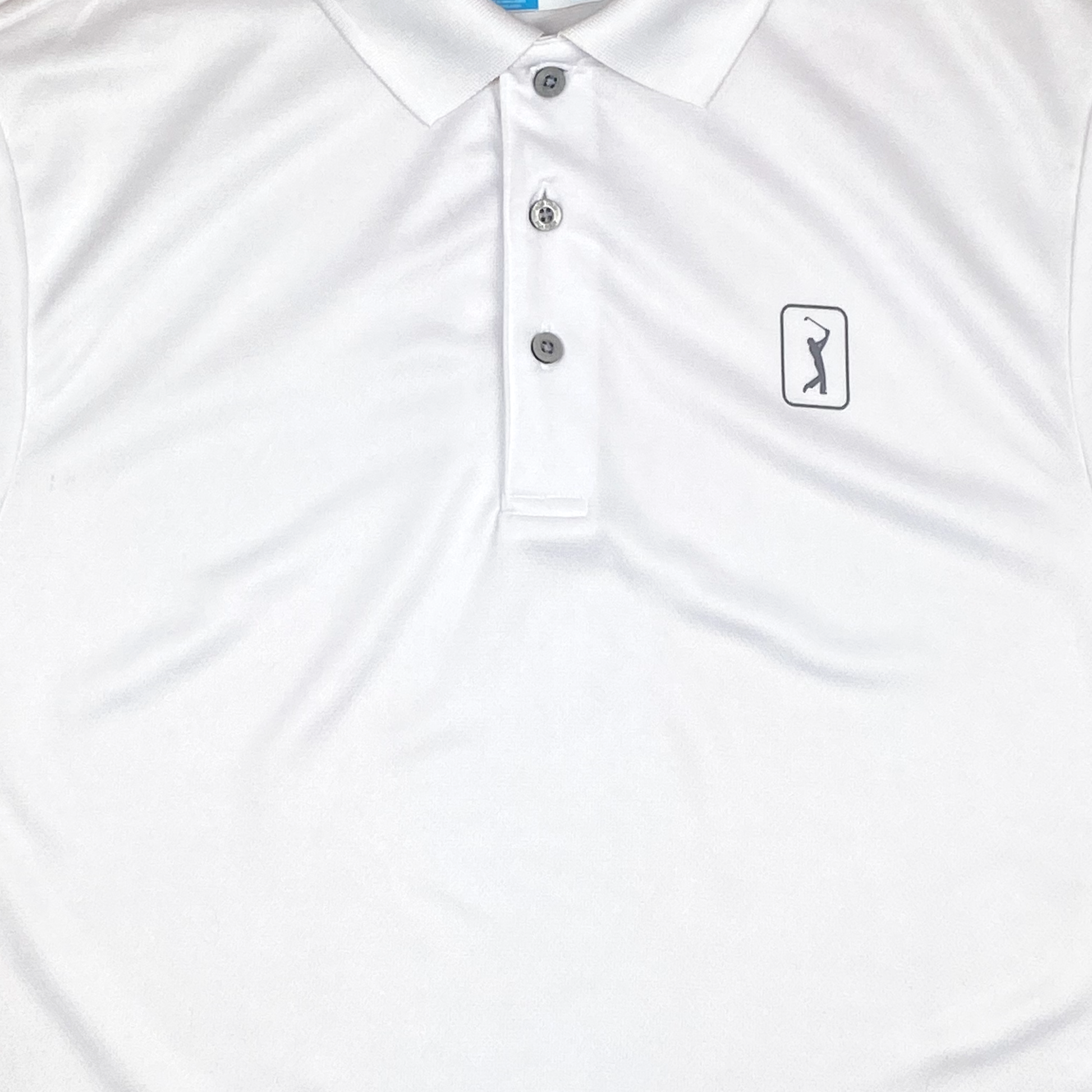 PGA Tour White Golf Shirt | Medium