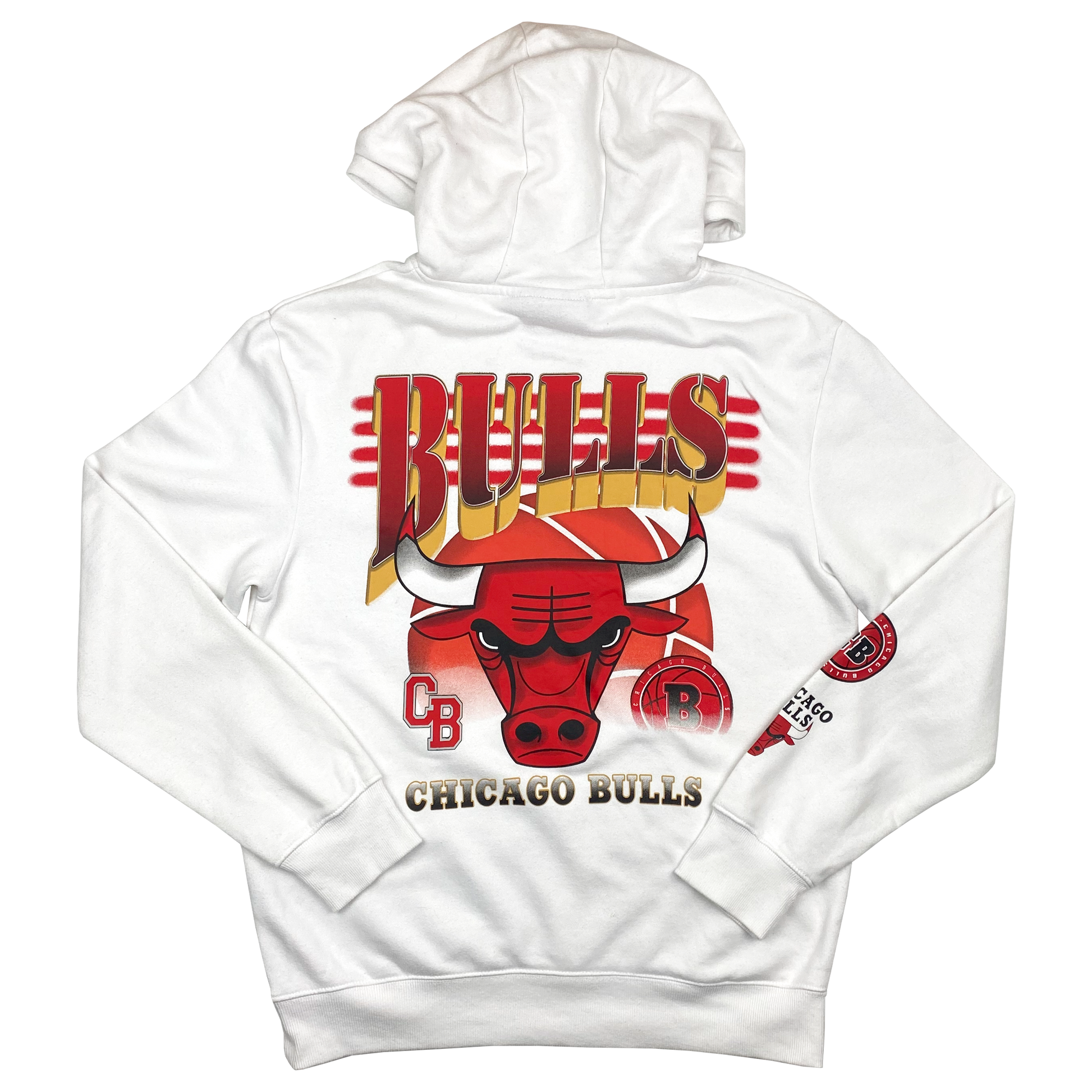 Chicago Bulls White Hoodie | Medium