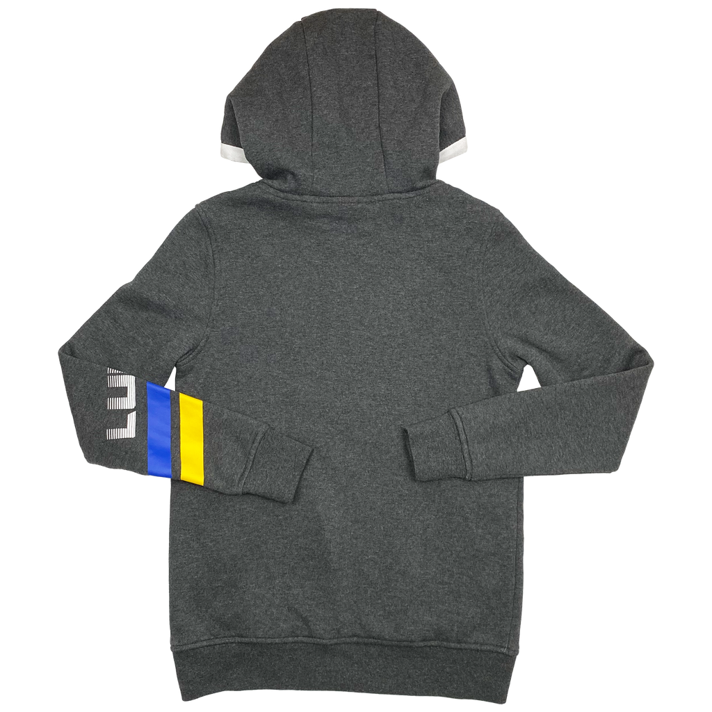 Leeds United Full-Zip Hoodie Grey | Small
