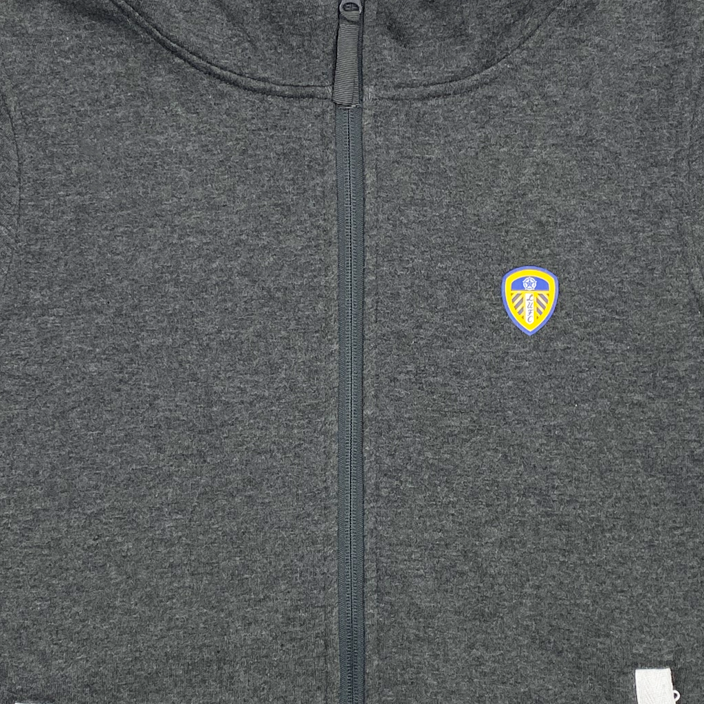 Leeds United Full-Zip Hoodie Grey | Small