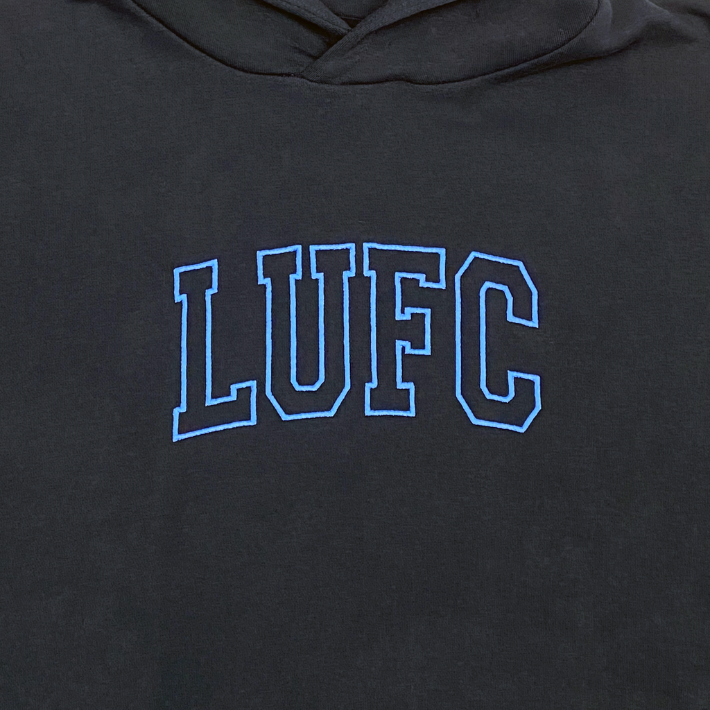 Leeds United Navy Blue Hoodie | Medium
