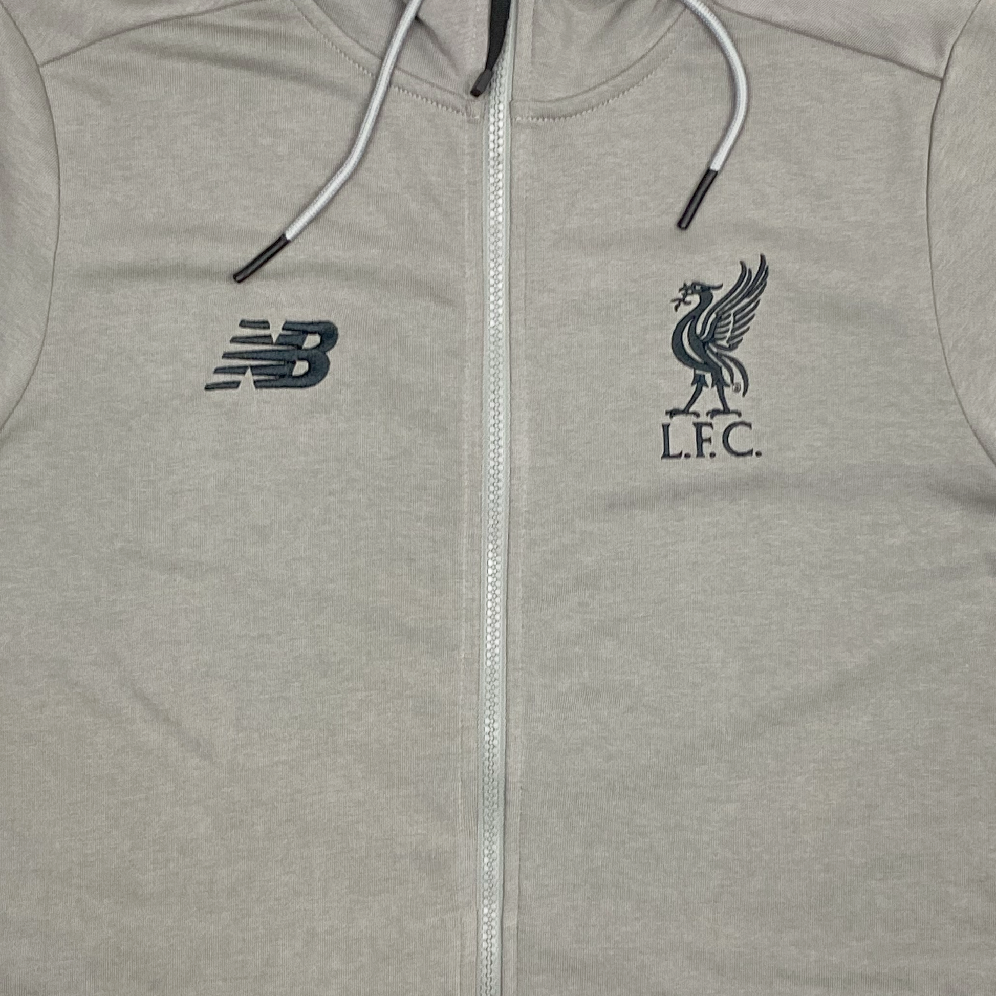 Liverpool Hooded Training Top Grey (2018-19) | Small