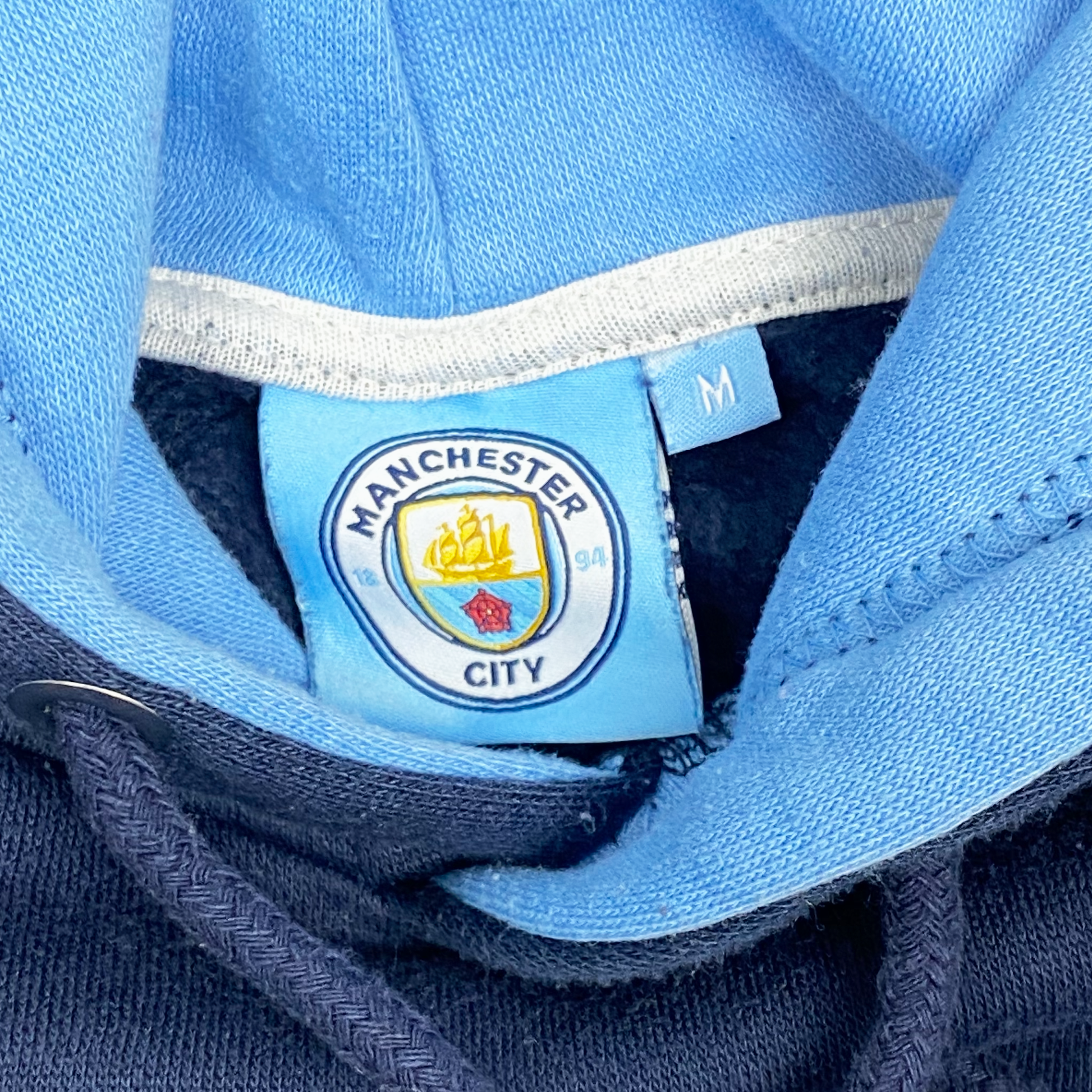 Manchester City Navy Blue Hoodie | Medium