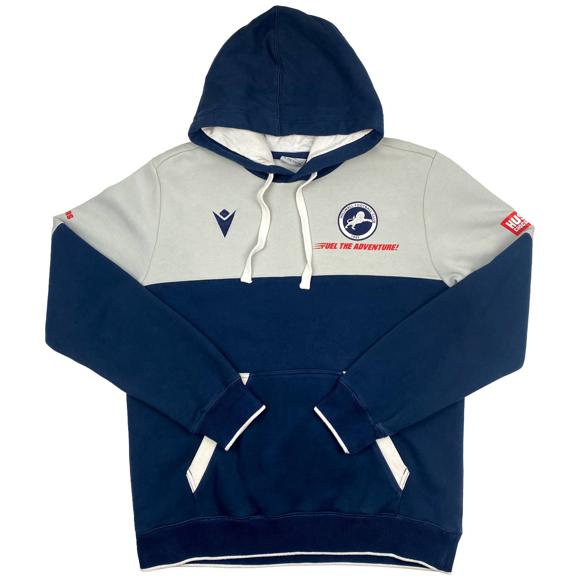Millwall Navy and Grey Hoodie | XXL