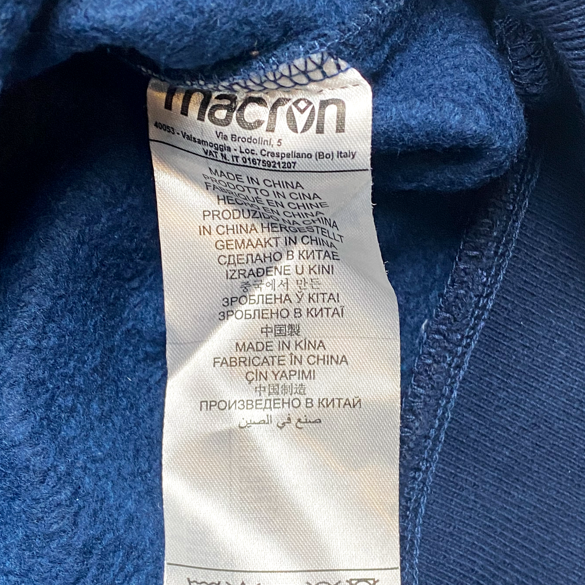 Millwall Navy and Grey Hoodie | XXL