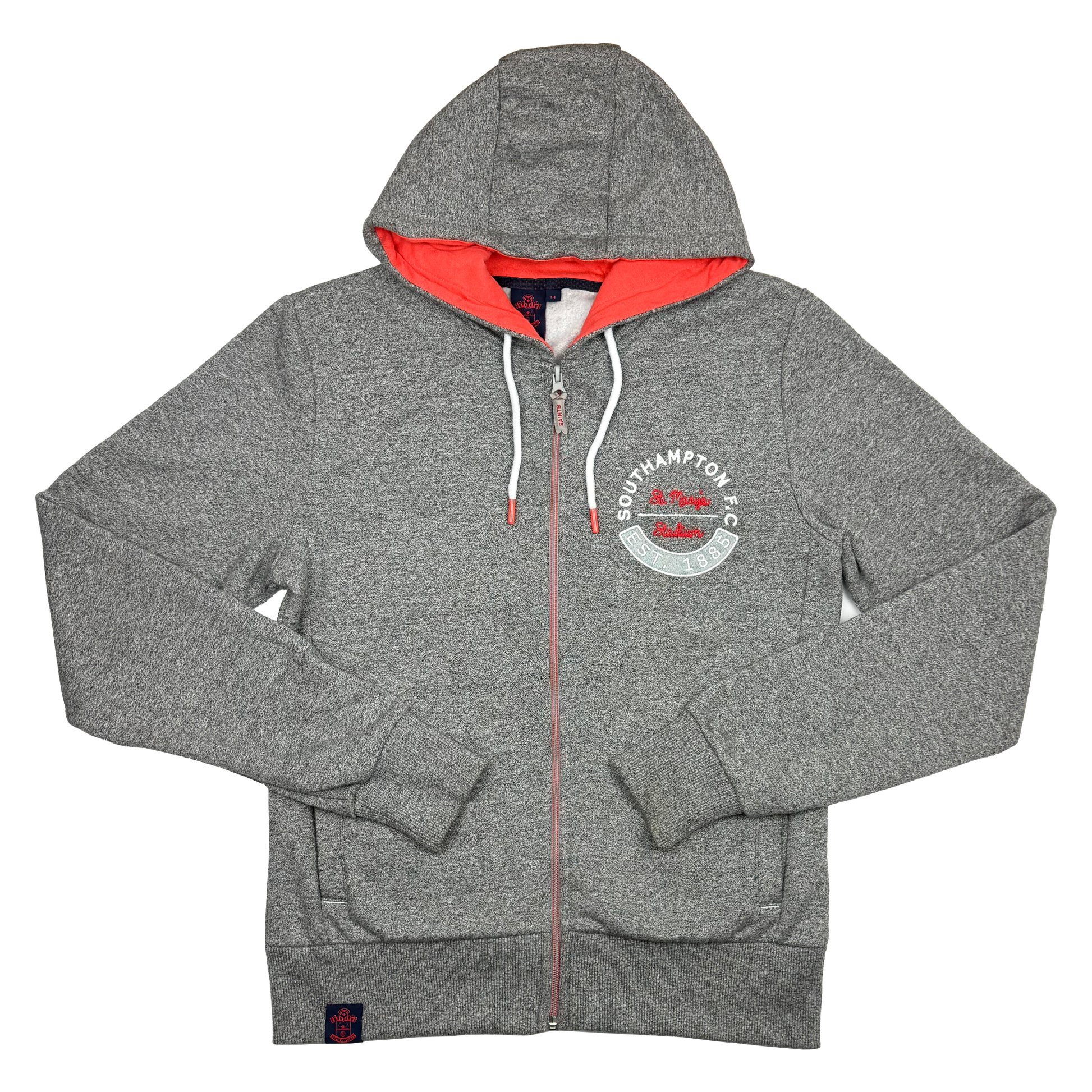 Southampton Grey Fleece-Lined Full-Zip Hoodie | Women's Medium