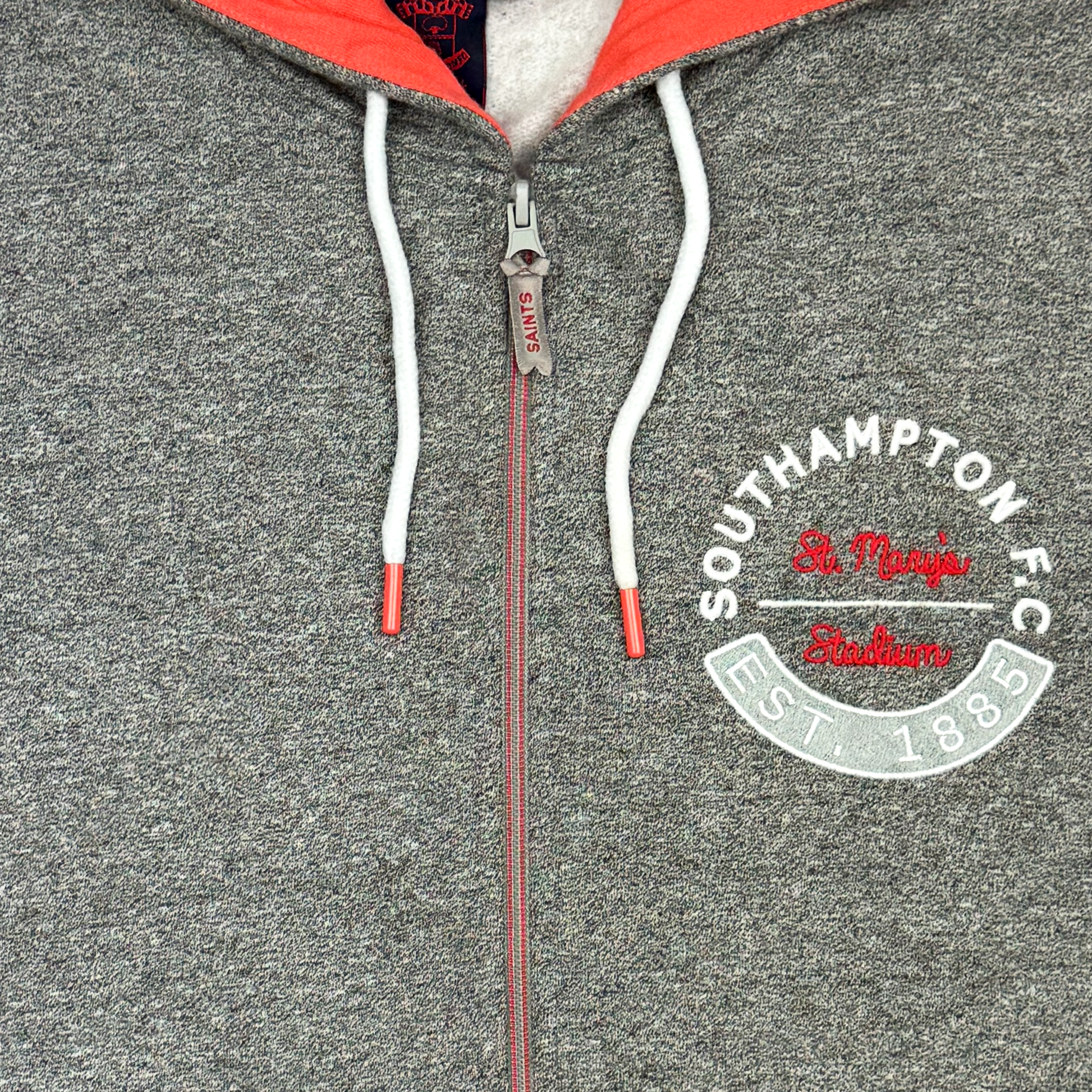 Southampton Grey Fleece-Lined Full-Zip Hoodie | Women's Medium