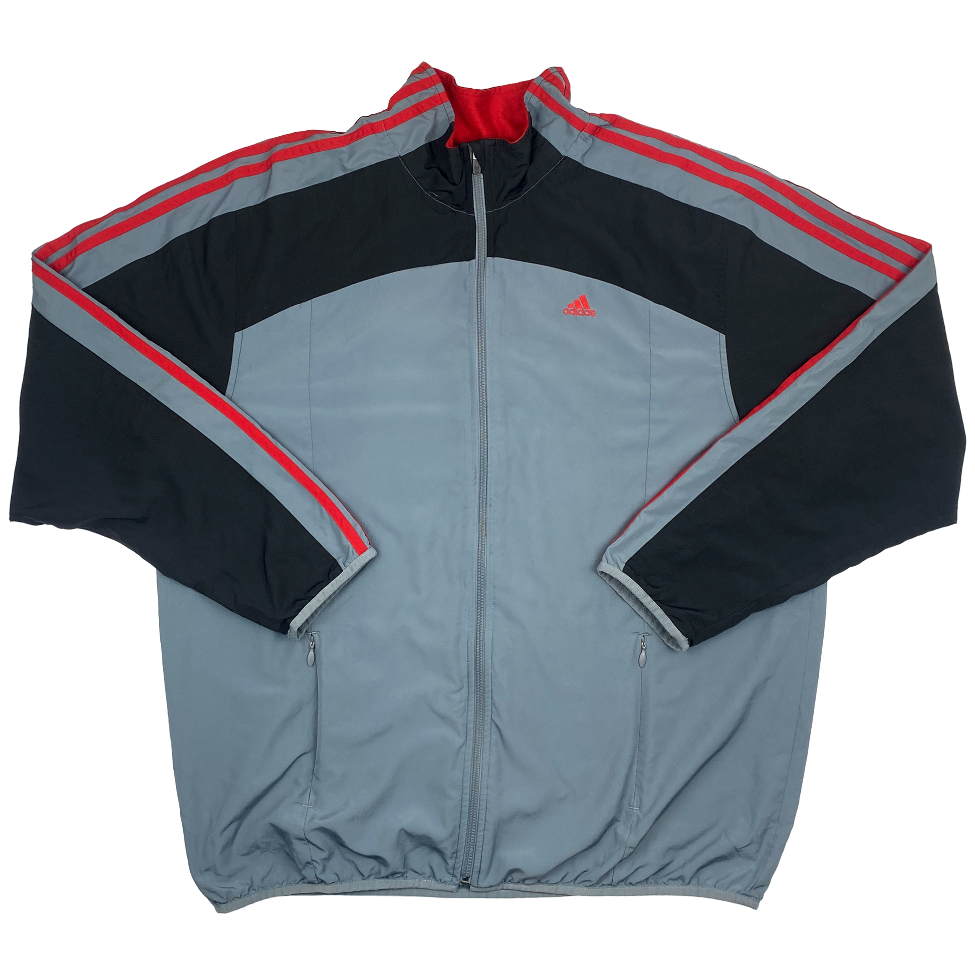 Adidas Vintage Grey Tracksuit Jacket | Extra Large