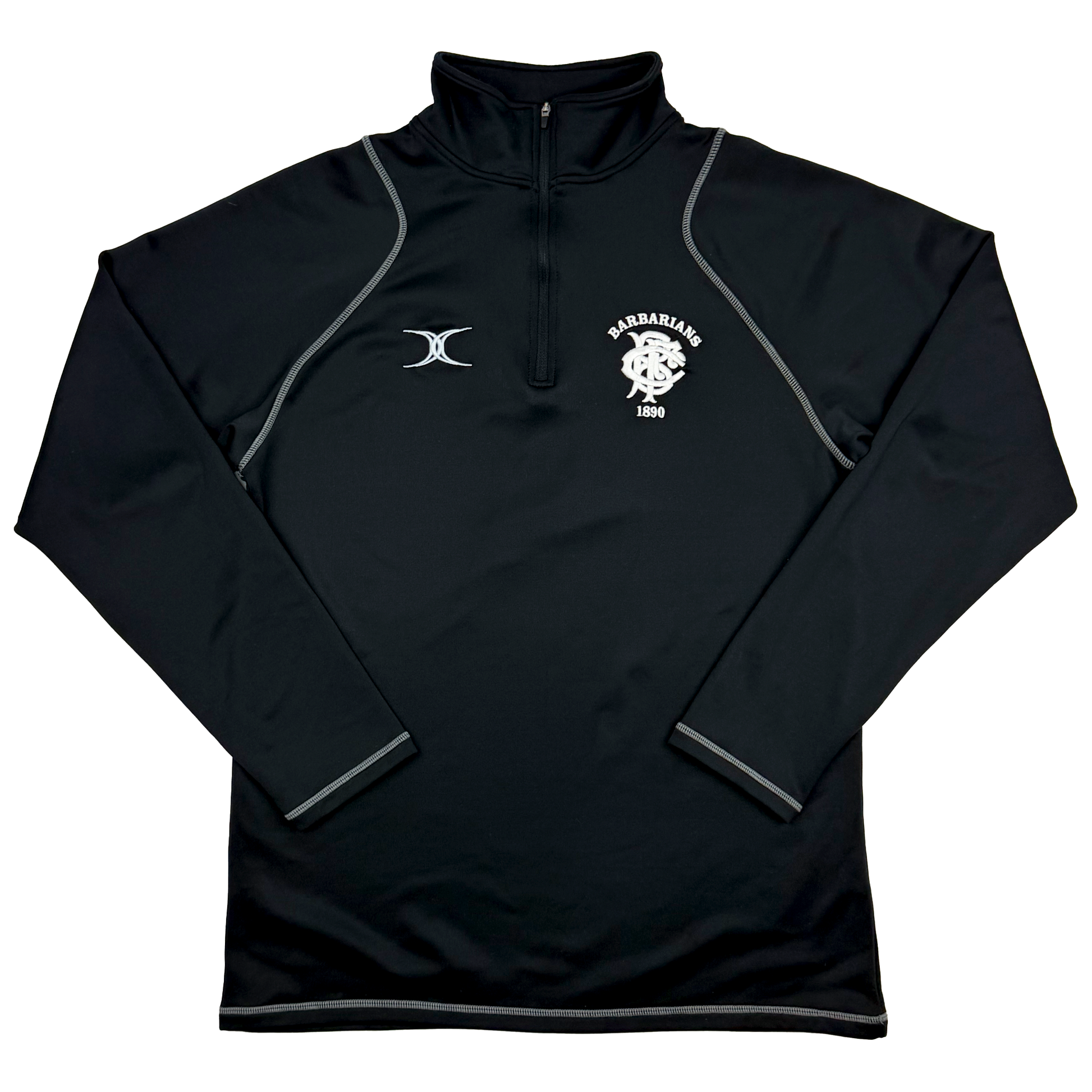 Barbarians Black Full-Zip Track Top | Medium