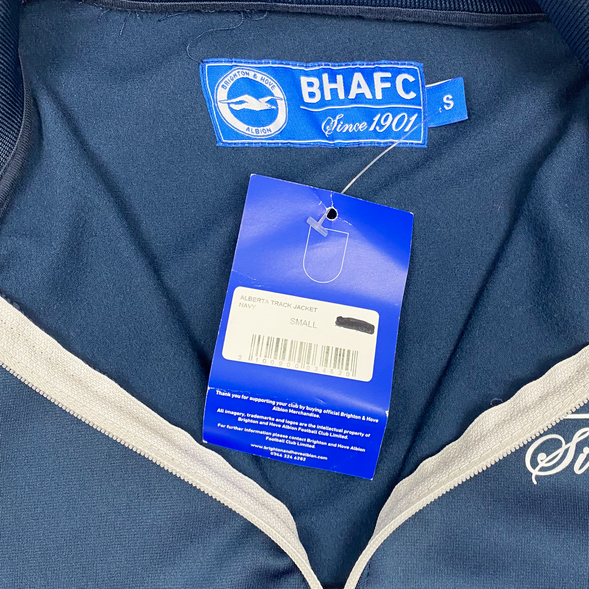 Brighton & Hove Albion Alberta Track Jacket Navy | Small