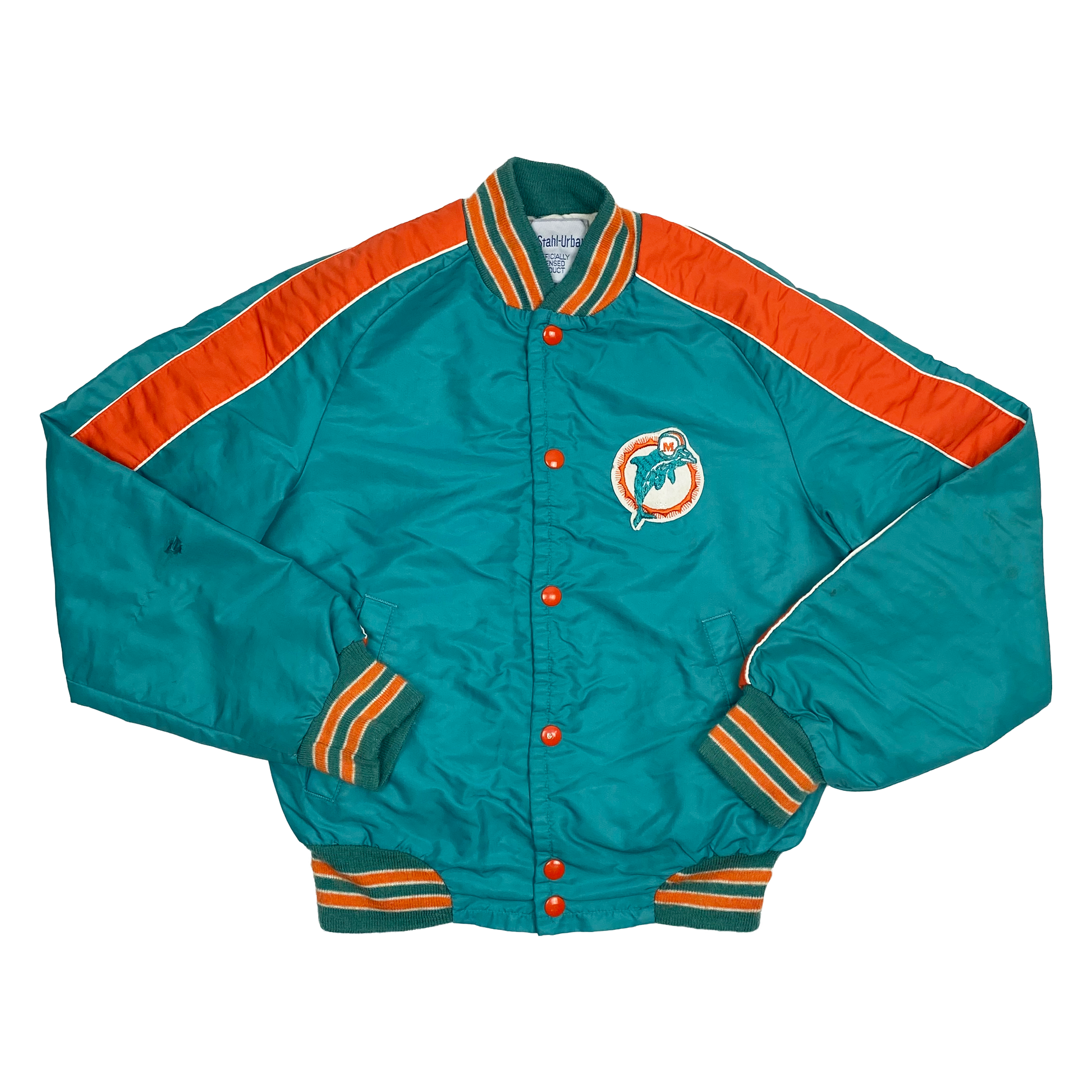 Miami Dolphins Cropped Bomber Jacket | Women's Large