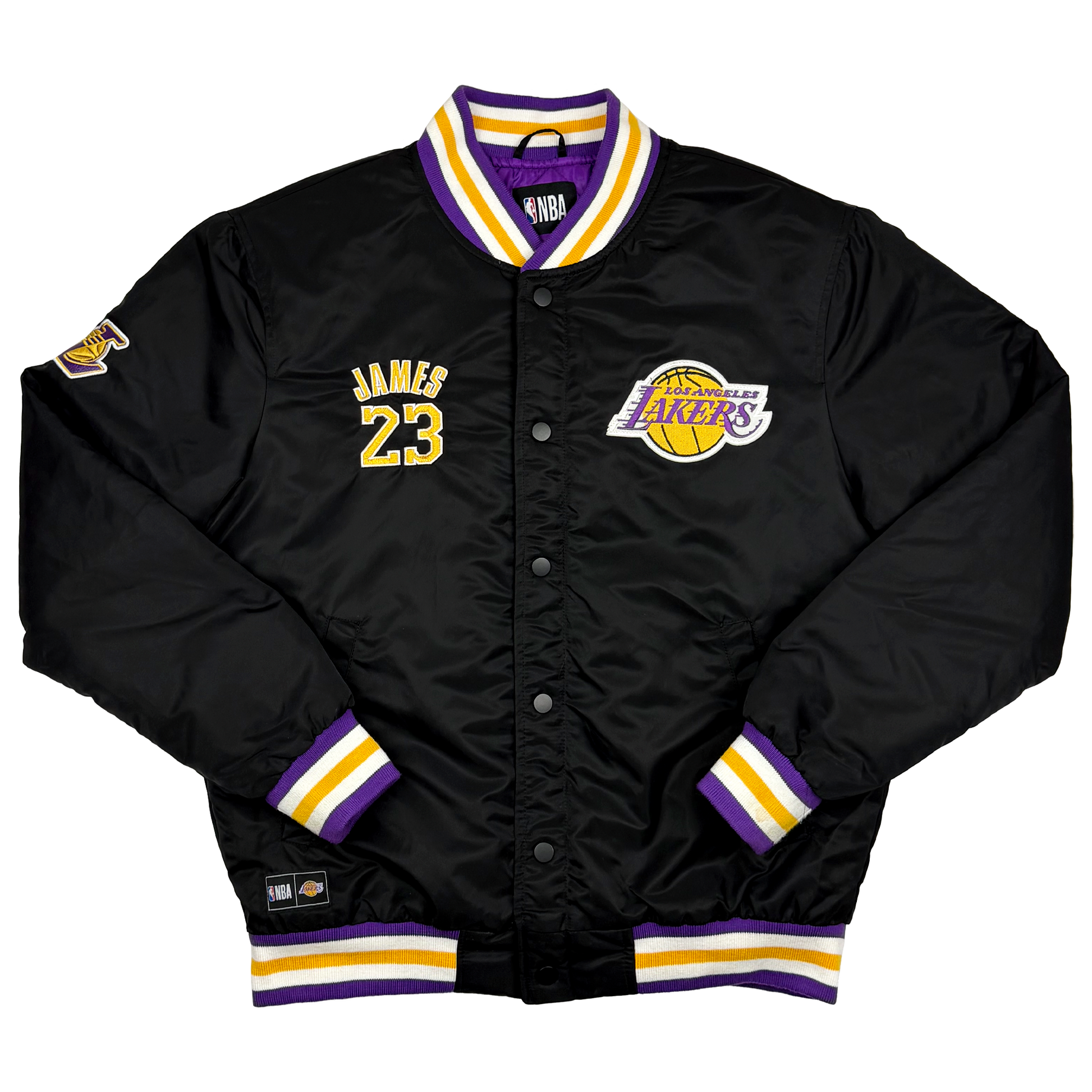 Los Angeles Lakers LeBron James Bomber Jacket | Small