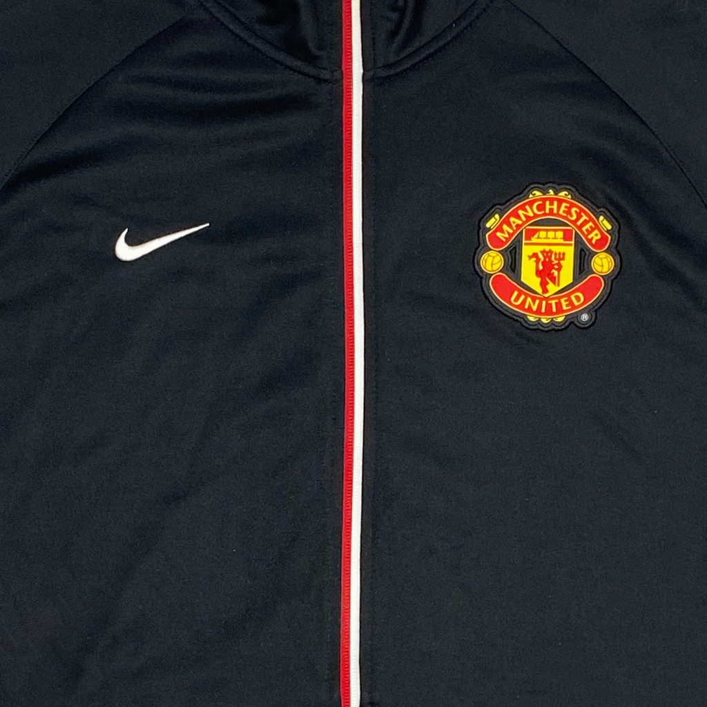 Manchester United Black Track Jacket (2013-14) | XXL