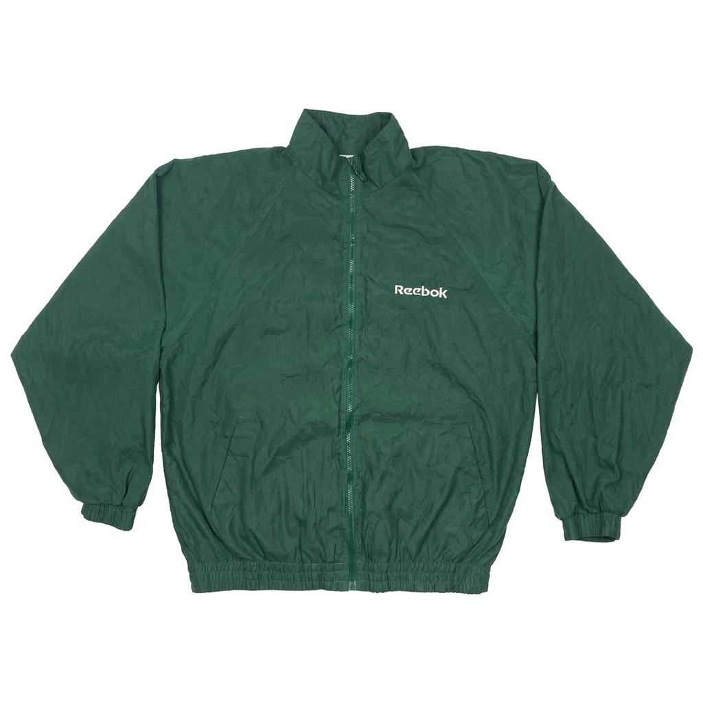 Green Reebok Zip-Up Jacket | Medium