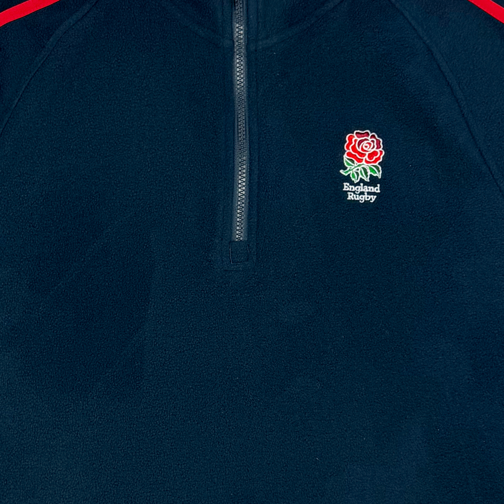 England Rugby Union Quarter-Zip Fleece Navy Blue | Medium