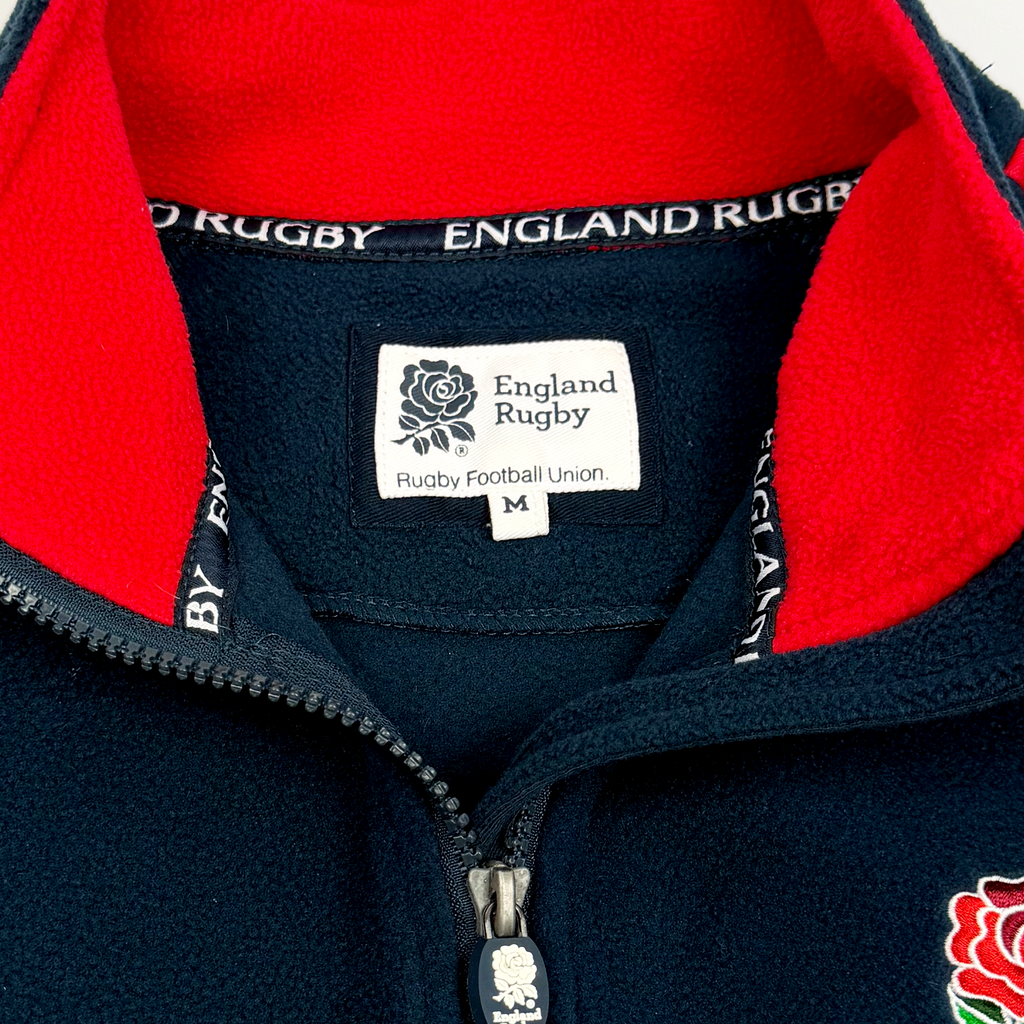 England Rugby Union Quarter-Zip Fleece Navy Blue | Medium