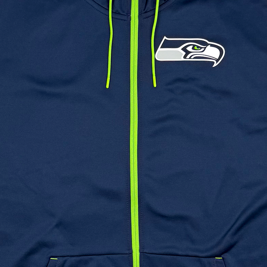 Seattle Seahawks Full-Zip Hooded Training Top (2023) | Extra Large