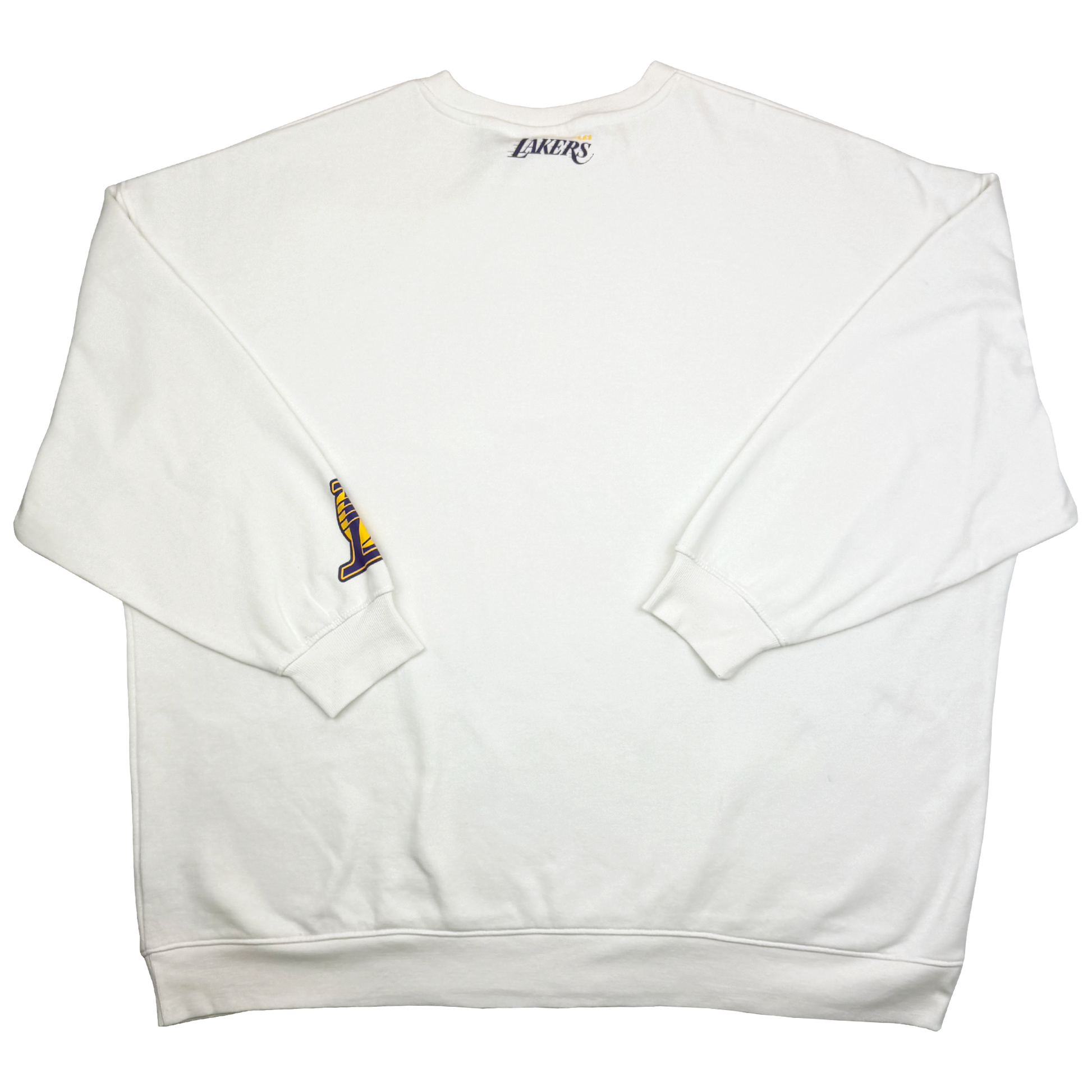 Los Angeles Lakers Oversized White Sweatshirt | Extra Large