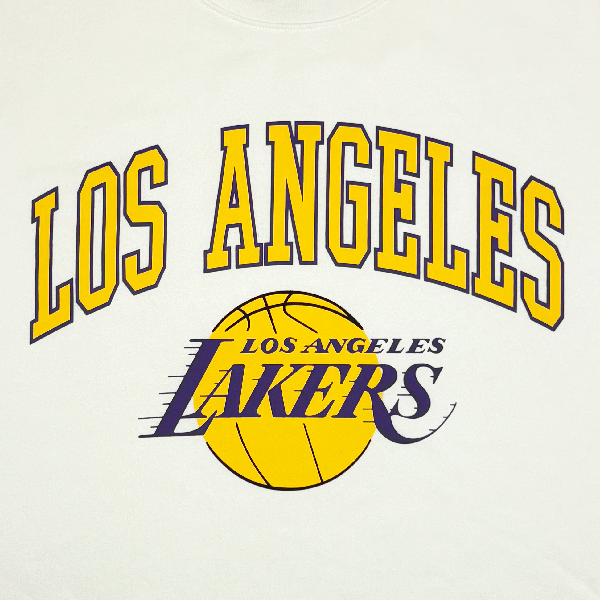Los Angeles Lakers Oversized White Sweatshirt | Extra Large