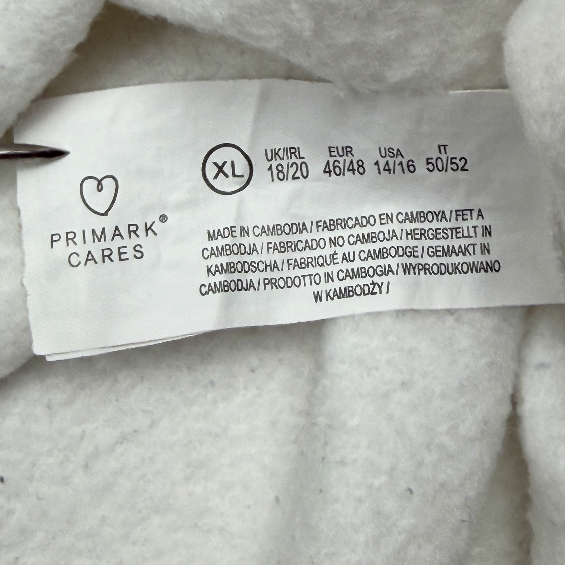 Los Angeles Lakers Oversized White Sweatshirt | Extra Large