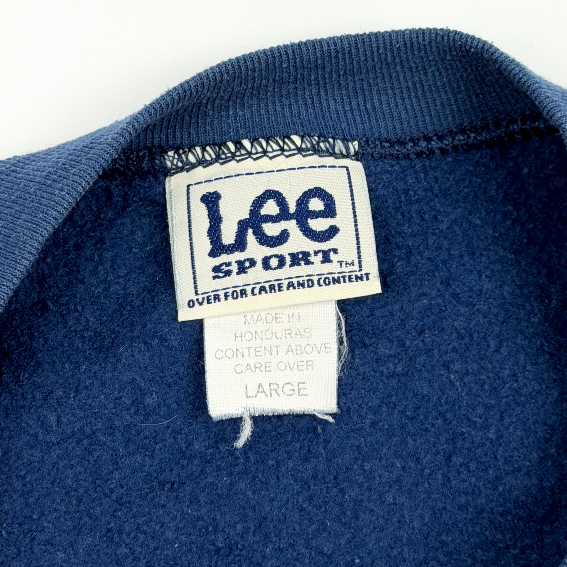 New England Patriots Super Bowl XXXVIII Champions Navy Blue Sweatshirt | Large