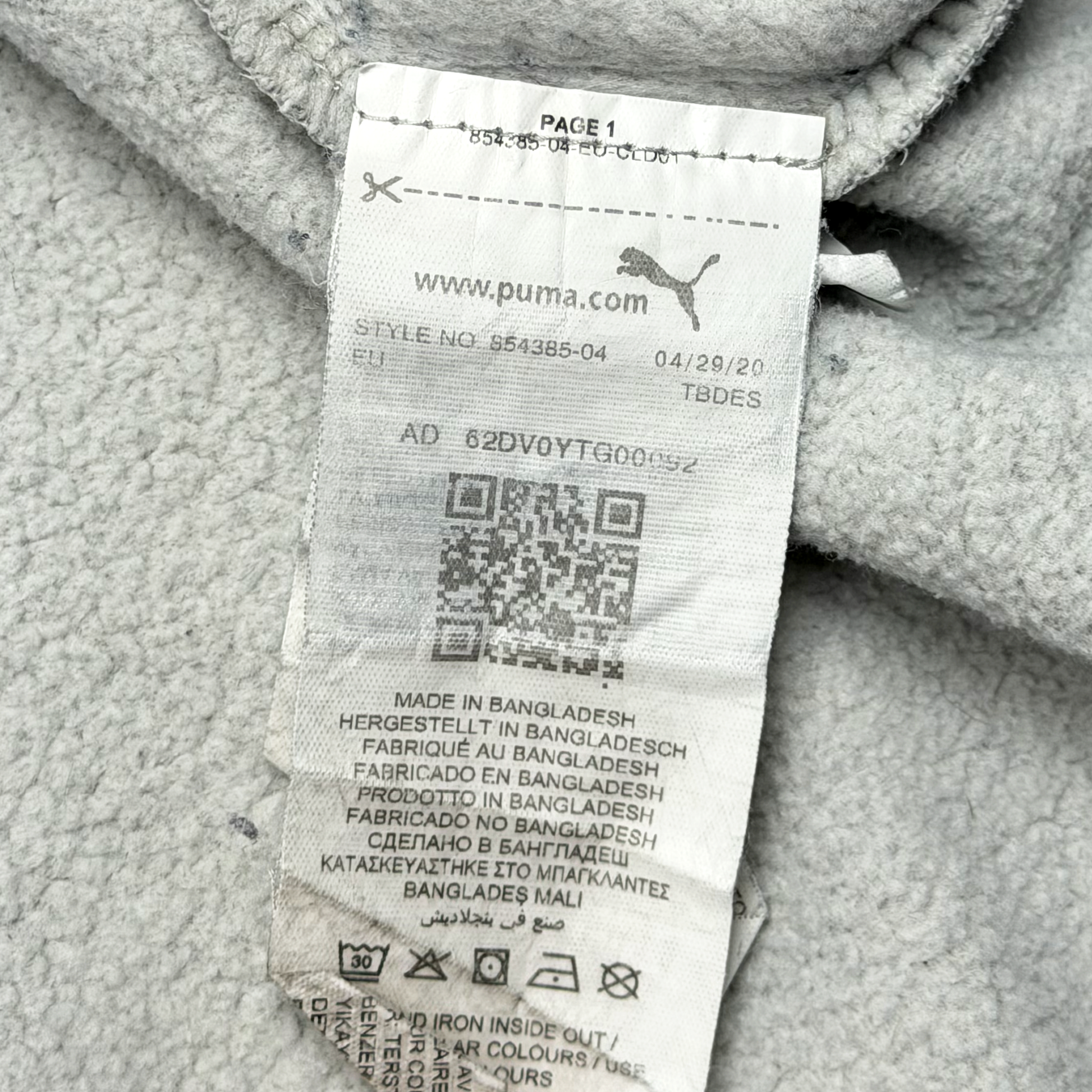 Puma Grey Logo Sweatshirt | Women's XXL