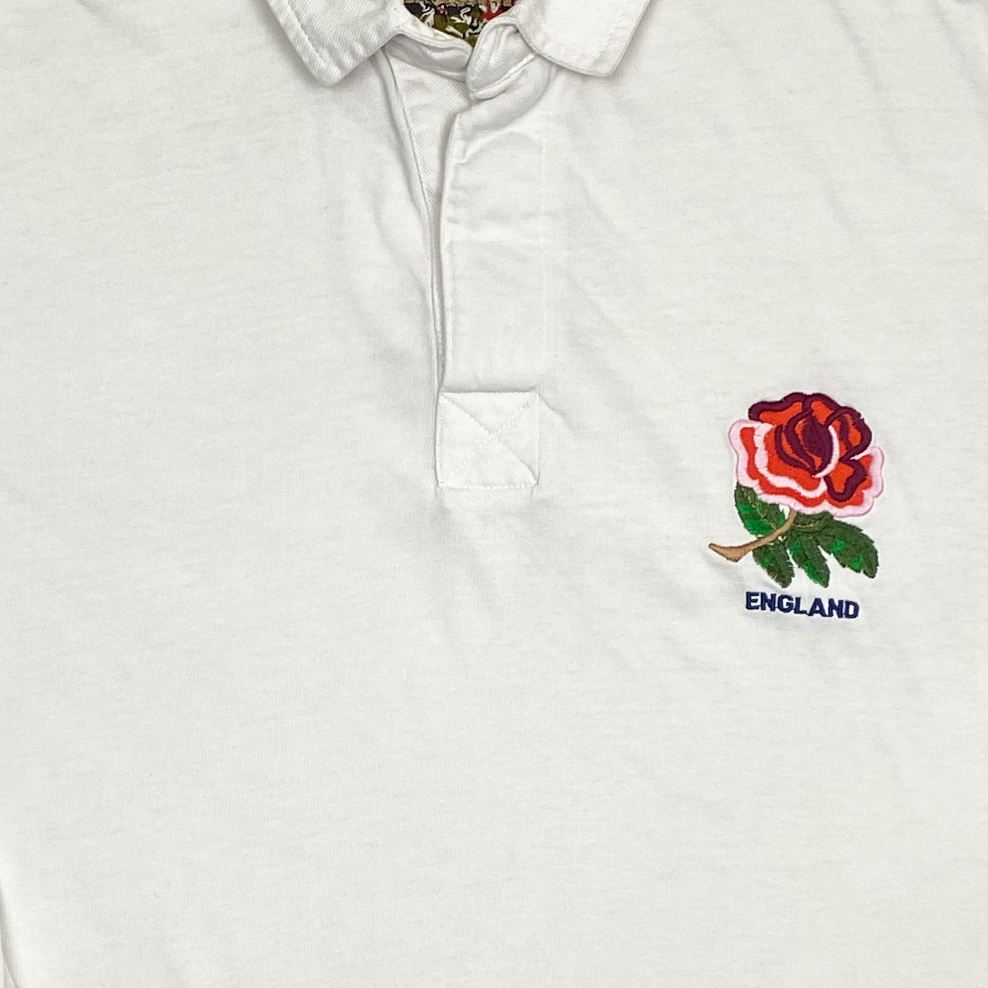 England Rugby Union Cotton Traders Long-Sleeve Polo | Small
