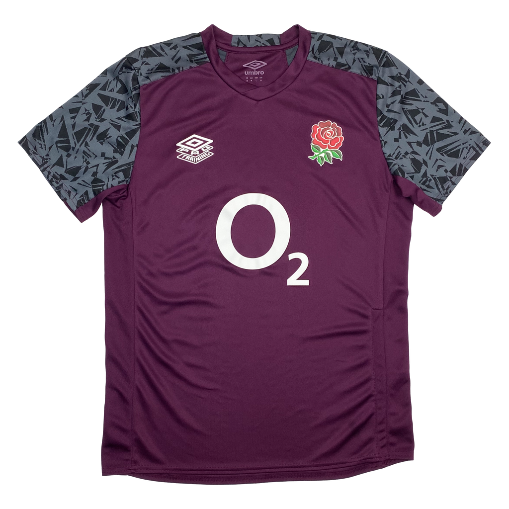 England Rugby Union Umbro Pro Training Shirt Purple | Medium