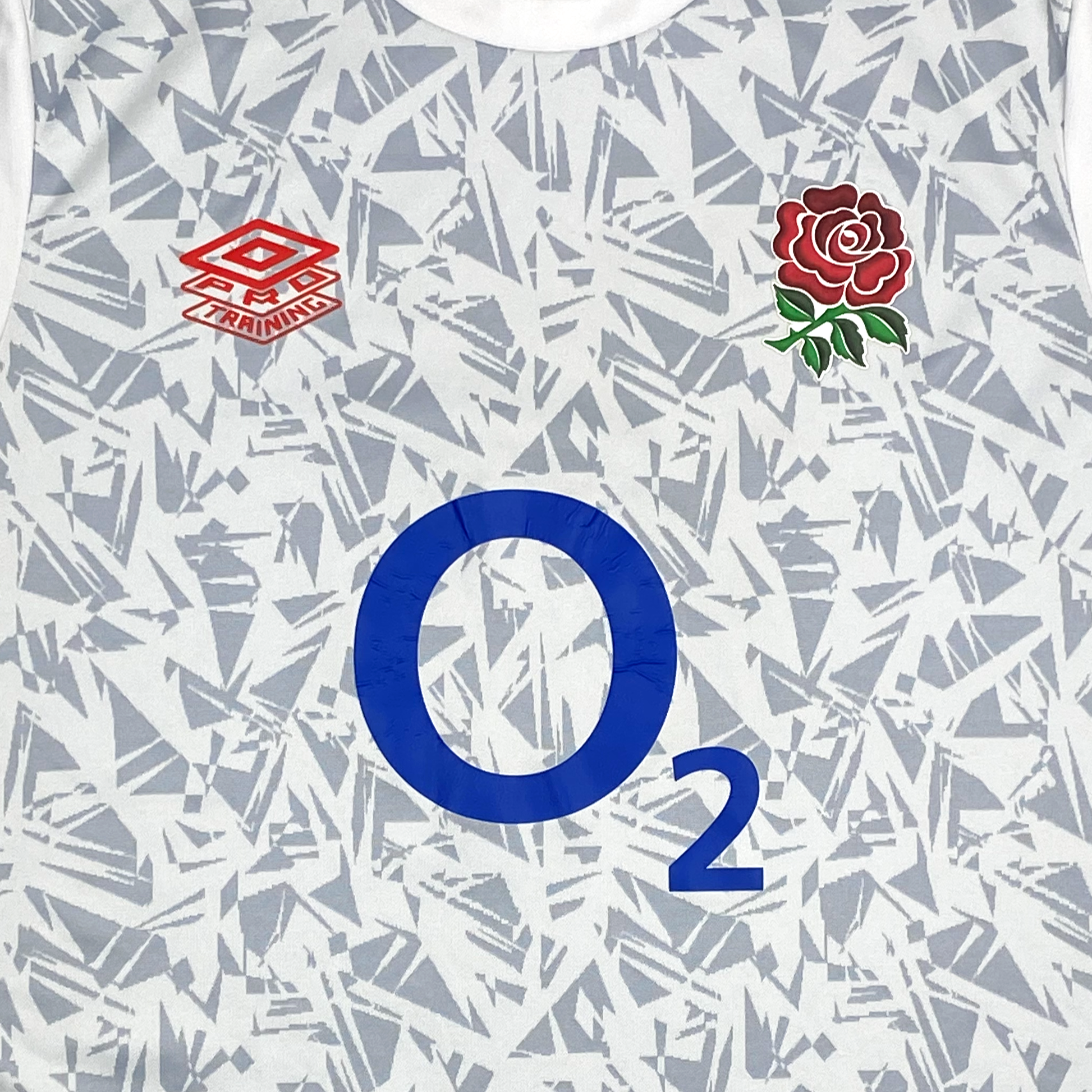 England Rugby Union Warm-Up Shirt White (2023) | Medium