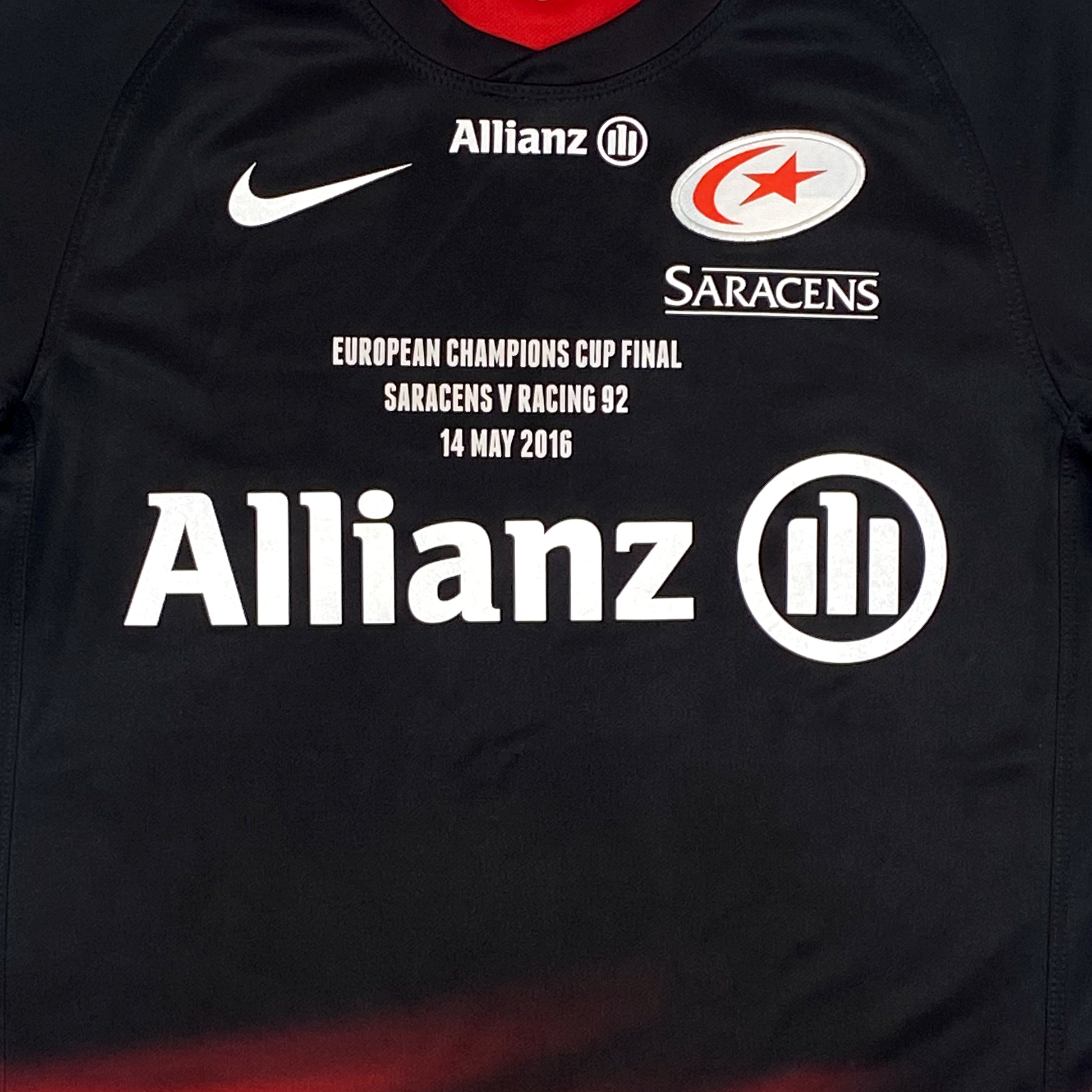 Saracens European Champions Cup Final 2016 Shirt | Small