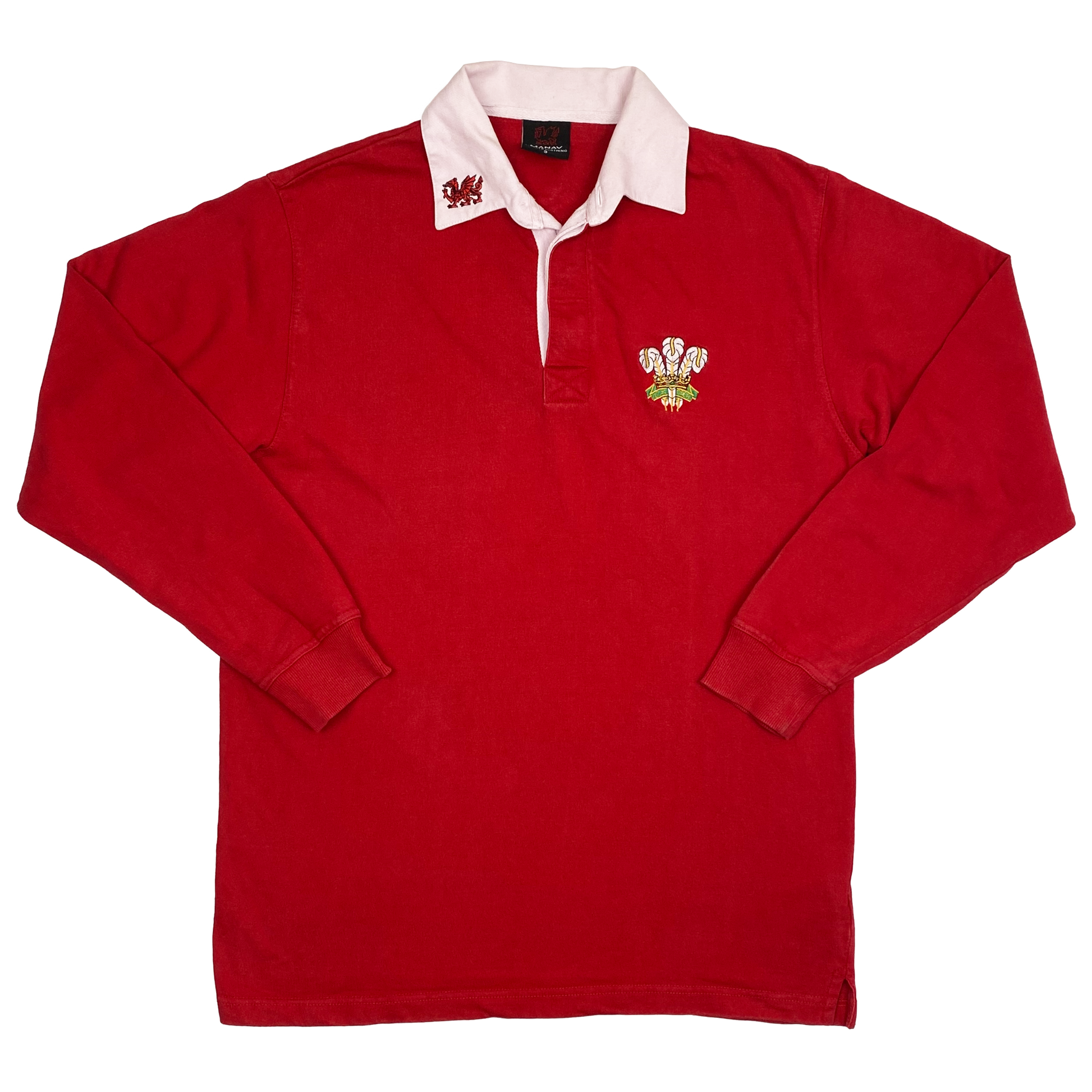 Wales Rugby Union Long-Sleeve Polo Shirt | Small
