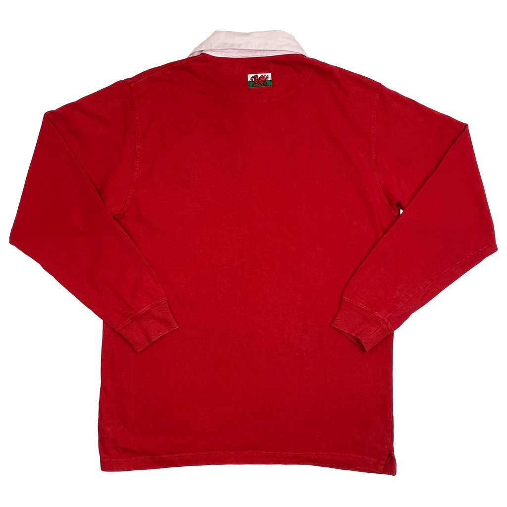 Wales Rugby Union Long-Sleeve Polo Shirt | Small