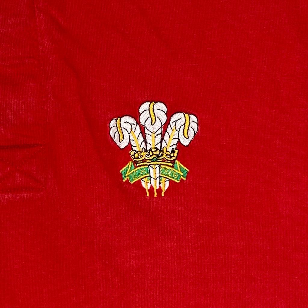 Wales Rugby Union Long-Sleeve Polo Shirt | Small