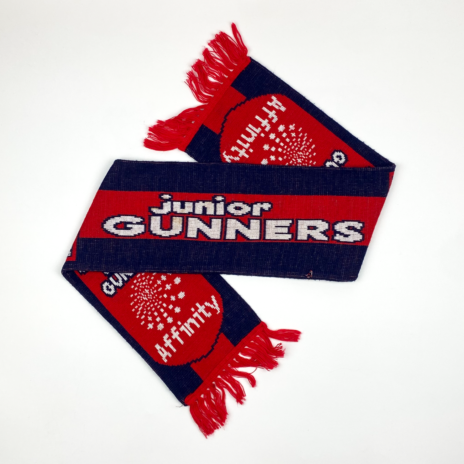 Arsenal Navy and Red Junior Gunners Vintage Scarf