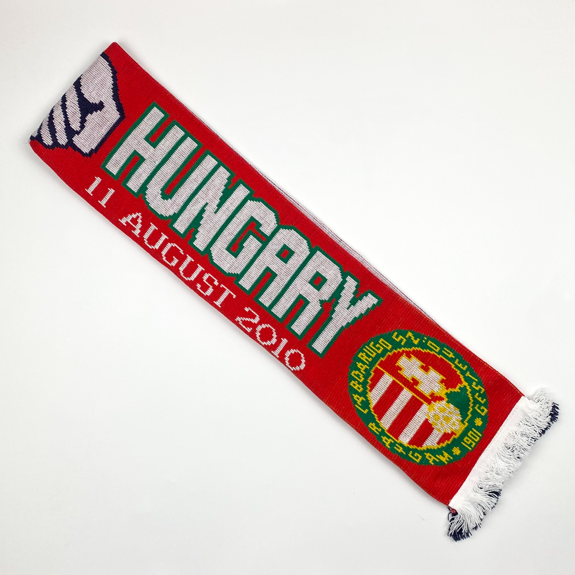England vs Hungary Half-and-Half Scarf (2010)
