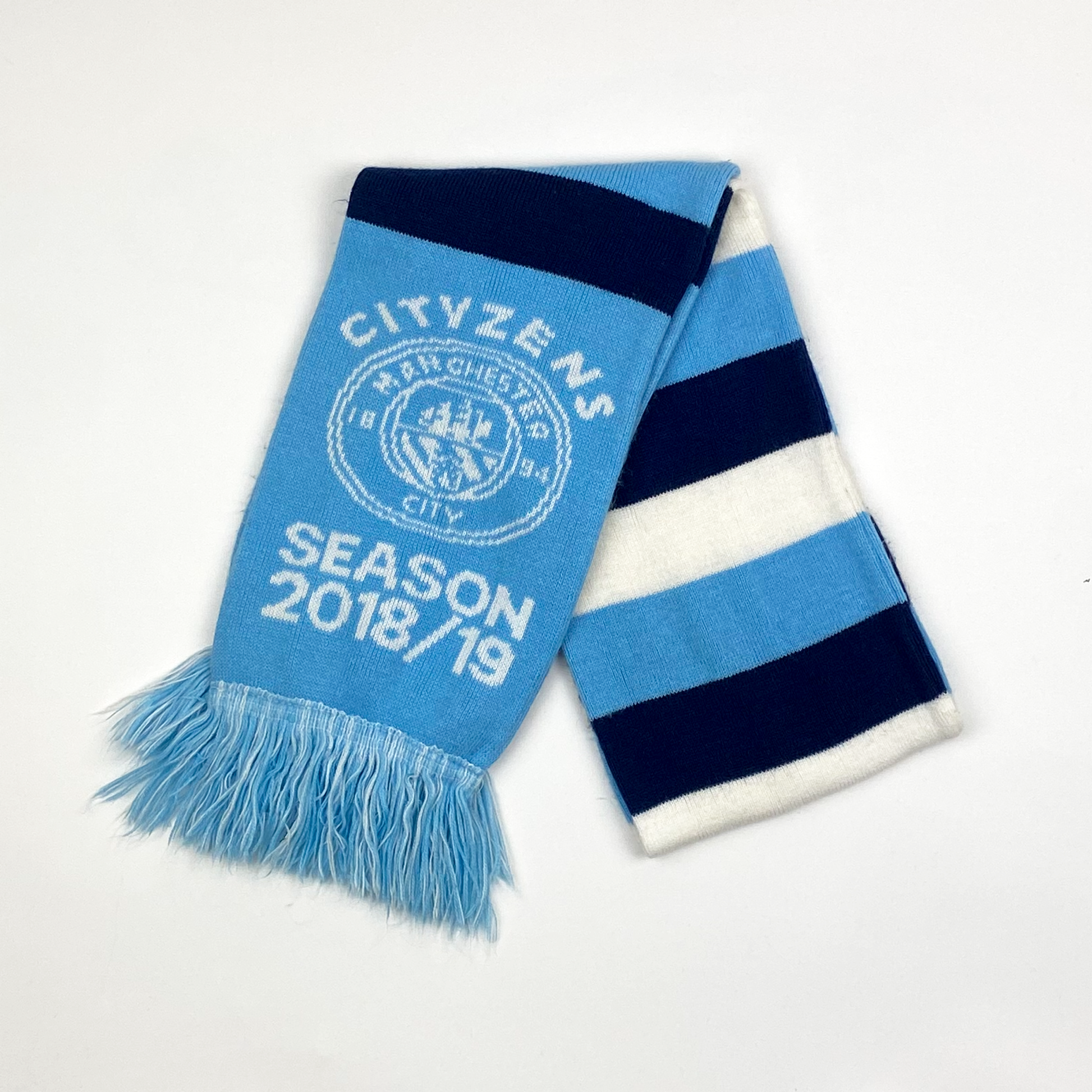 Manchester City 'Cityzens 2018-19' Vintage Football Scarf