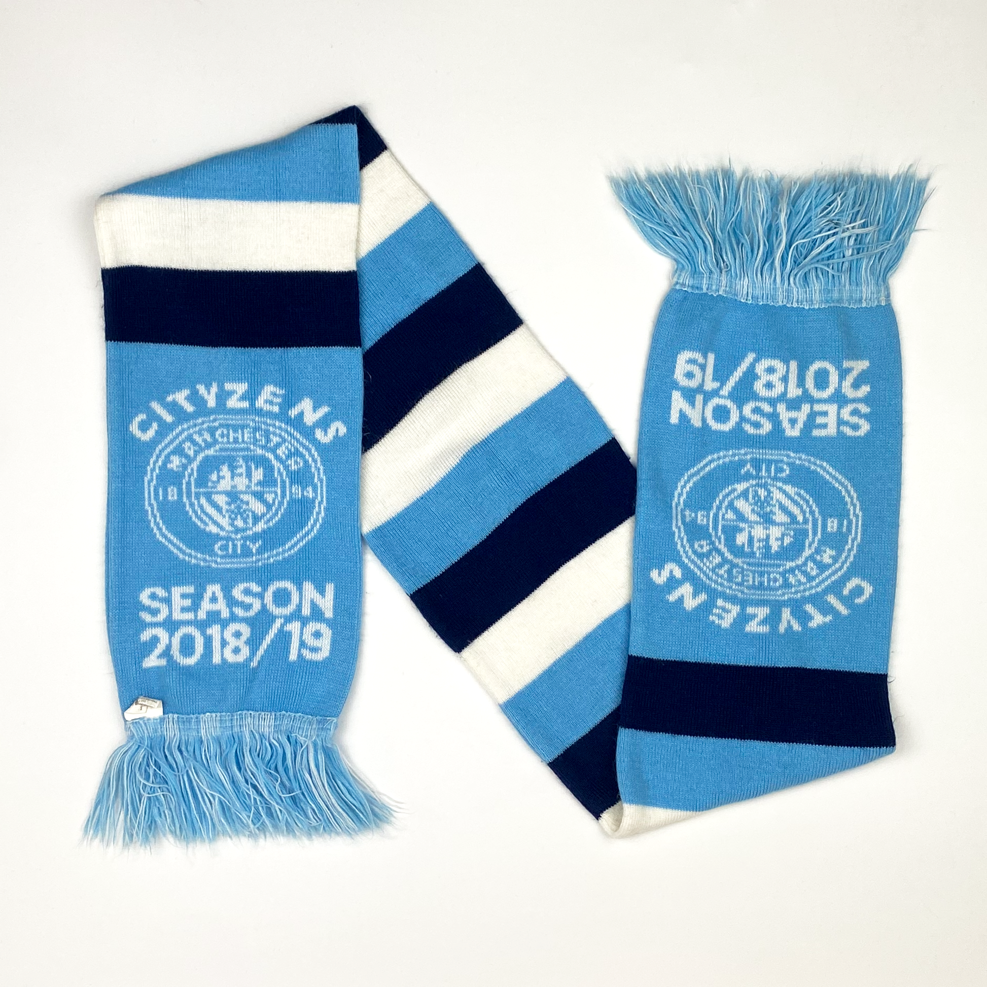 Manchester City 'Cityzens 2018-19' Vintage Football Scarf