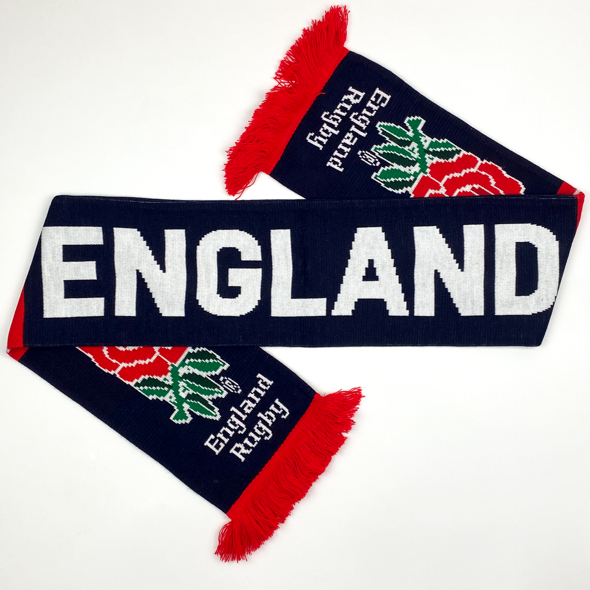 England Rugby Union Navy Blue Vintage Scarf