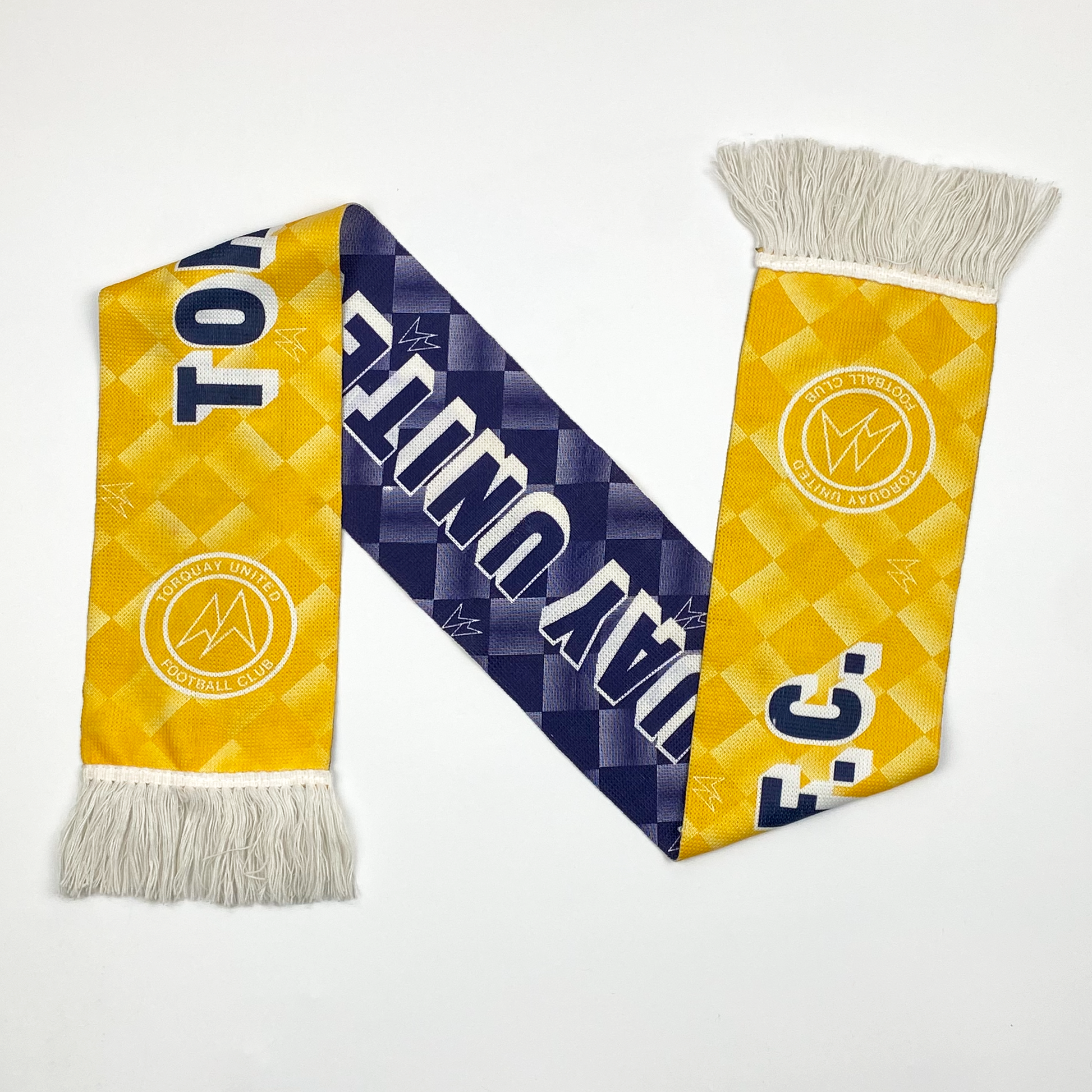 Torquay United Yellow and Blue Vintage Scarf